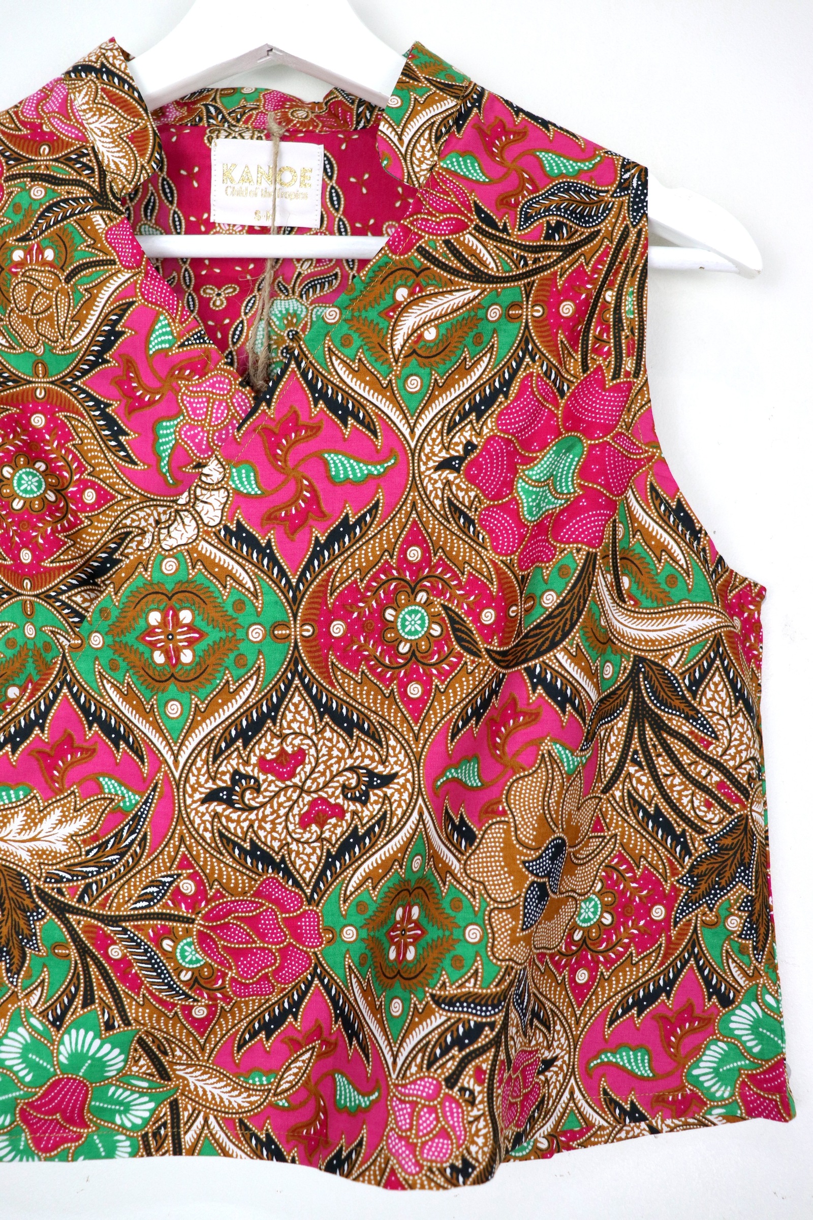 SamFu Cropped Batik Top - Kai Wey