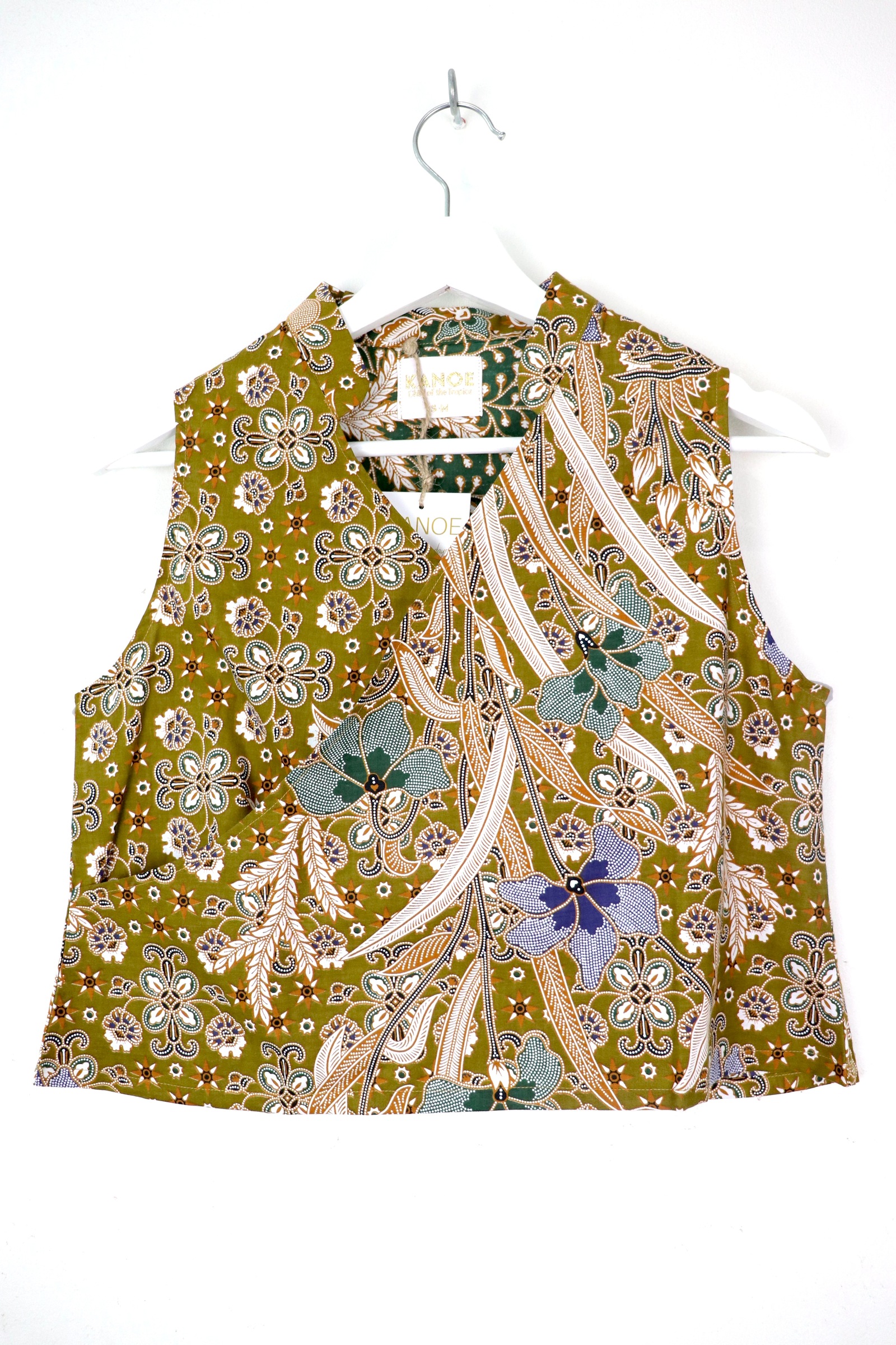 SamFu Cropped Batik Top - Kai Lan