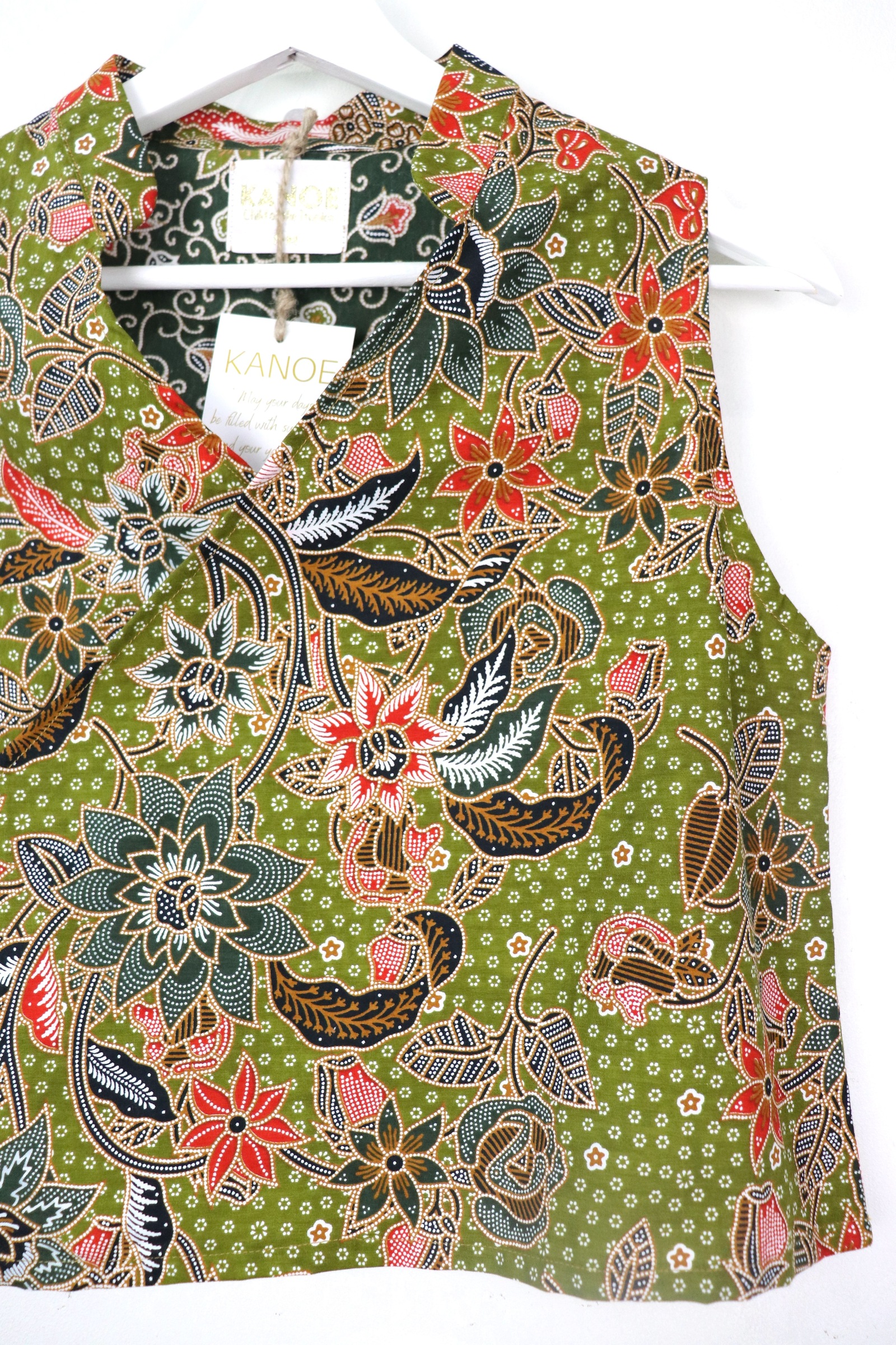 SamFu Cropped Batik Top - Kai Qing