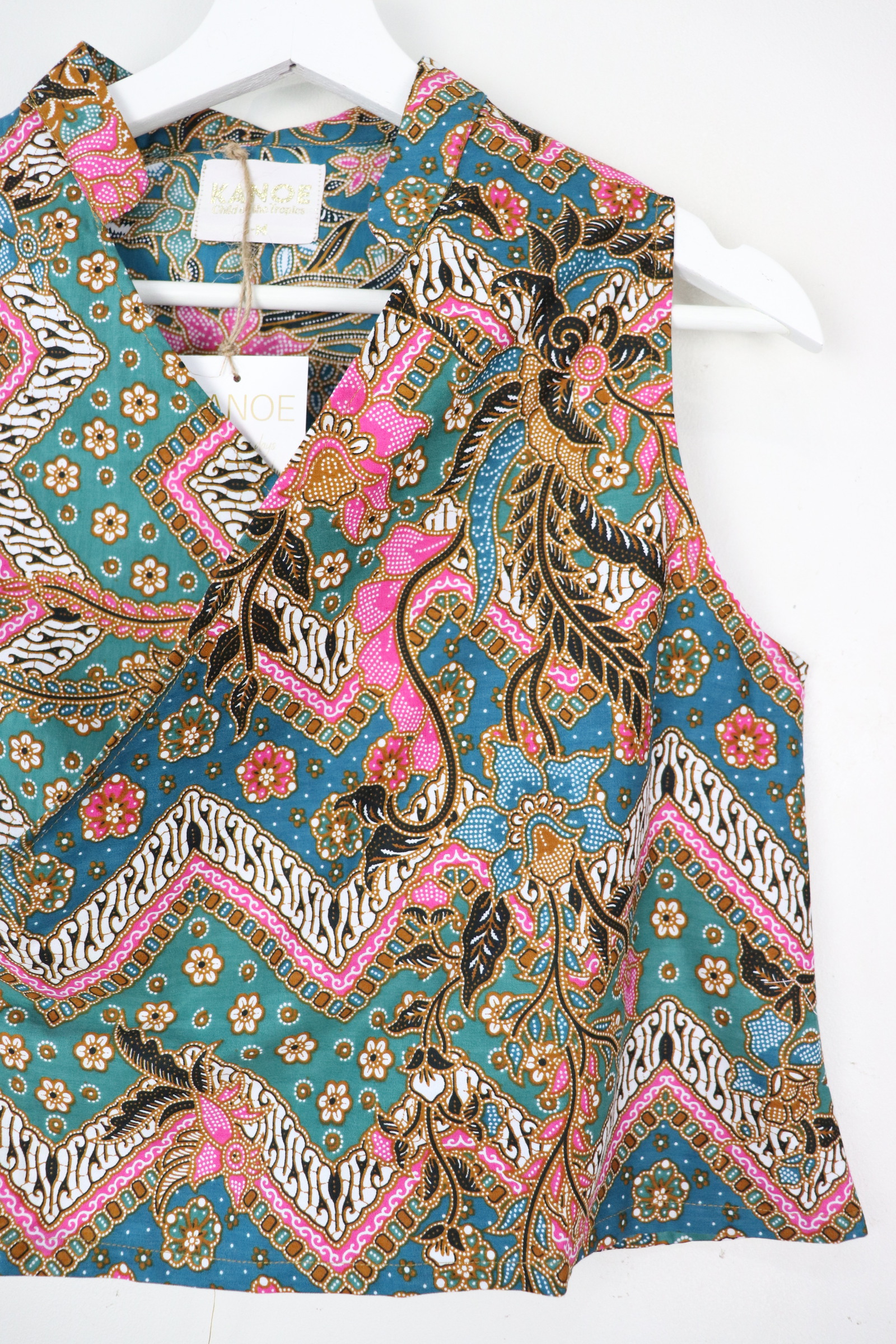 SamFu Cropped Batik Top - Kai Fei