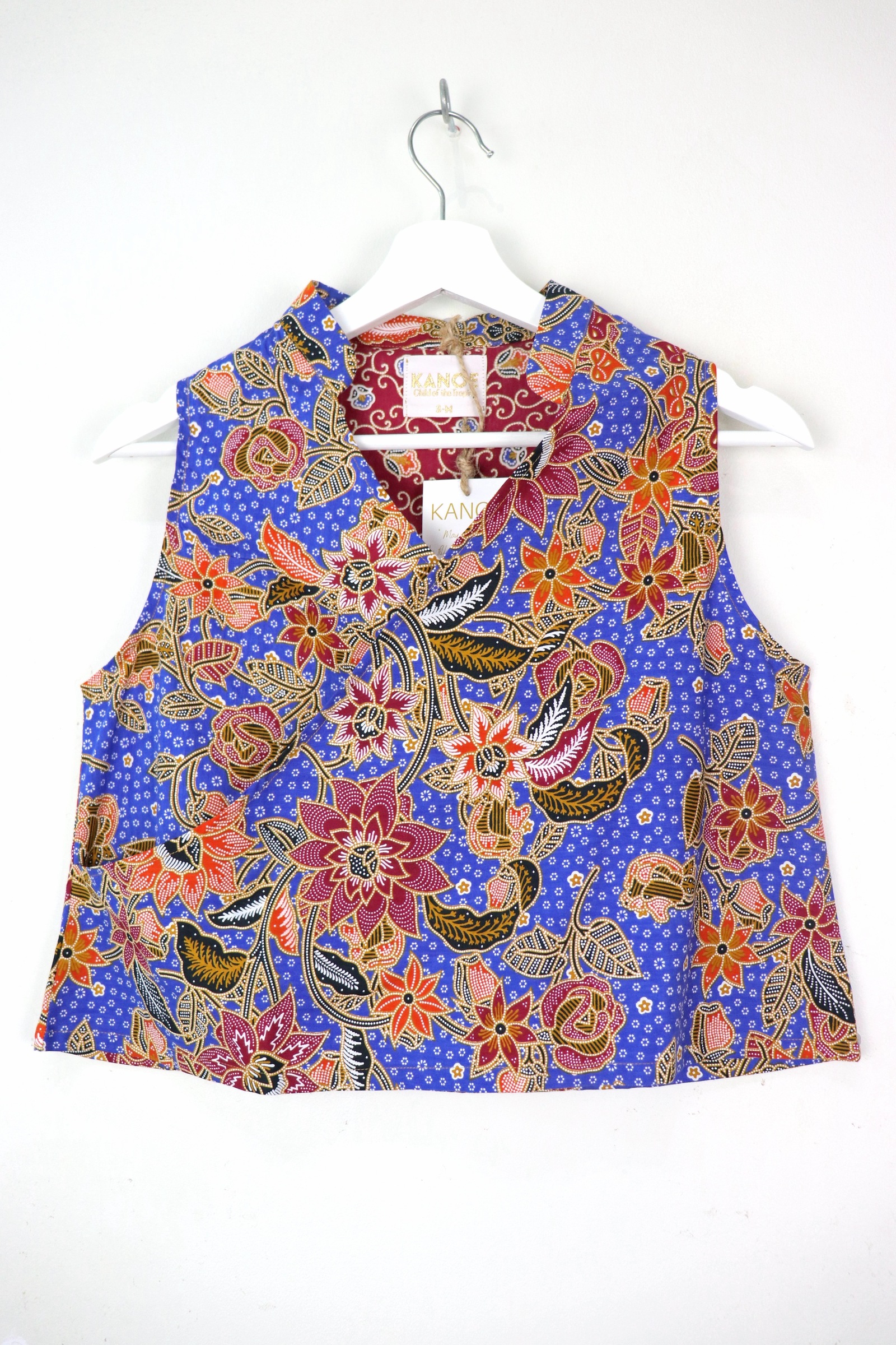 SamFu Cropped Batik Top - Kai Heng