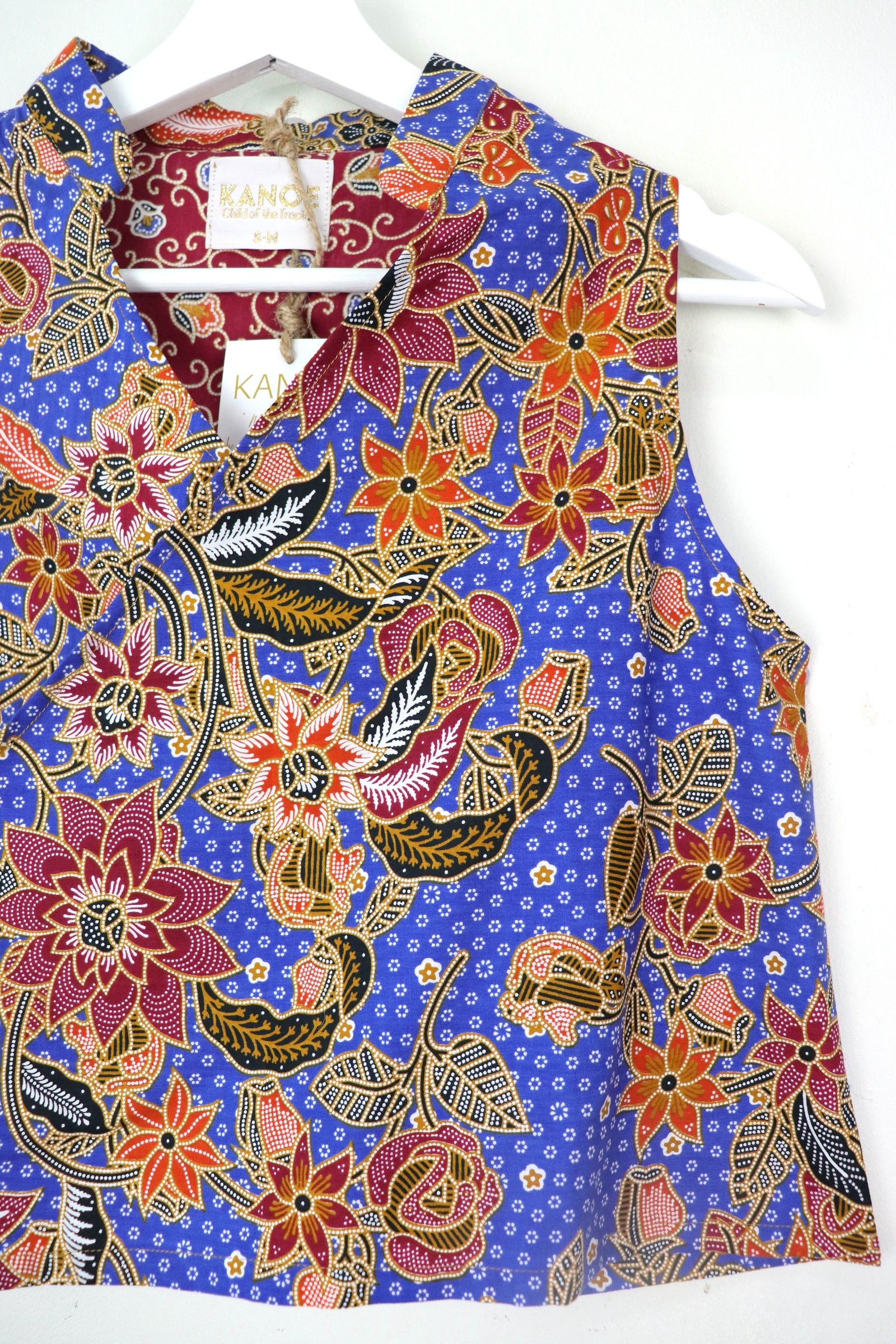 SamFu Cropped Batik Top - Kai Heng