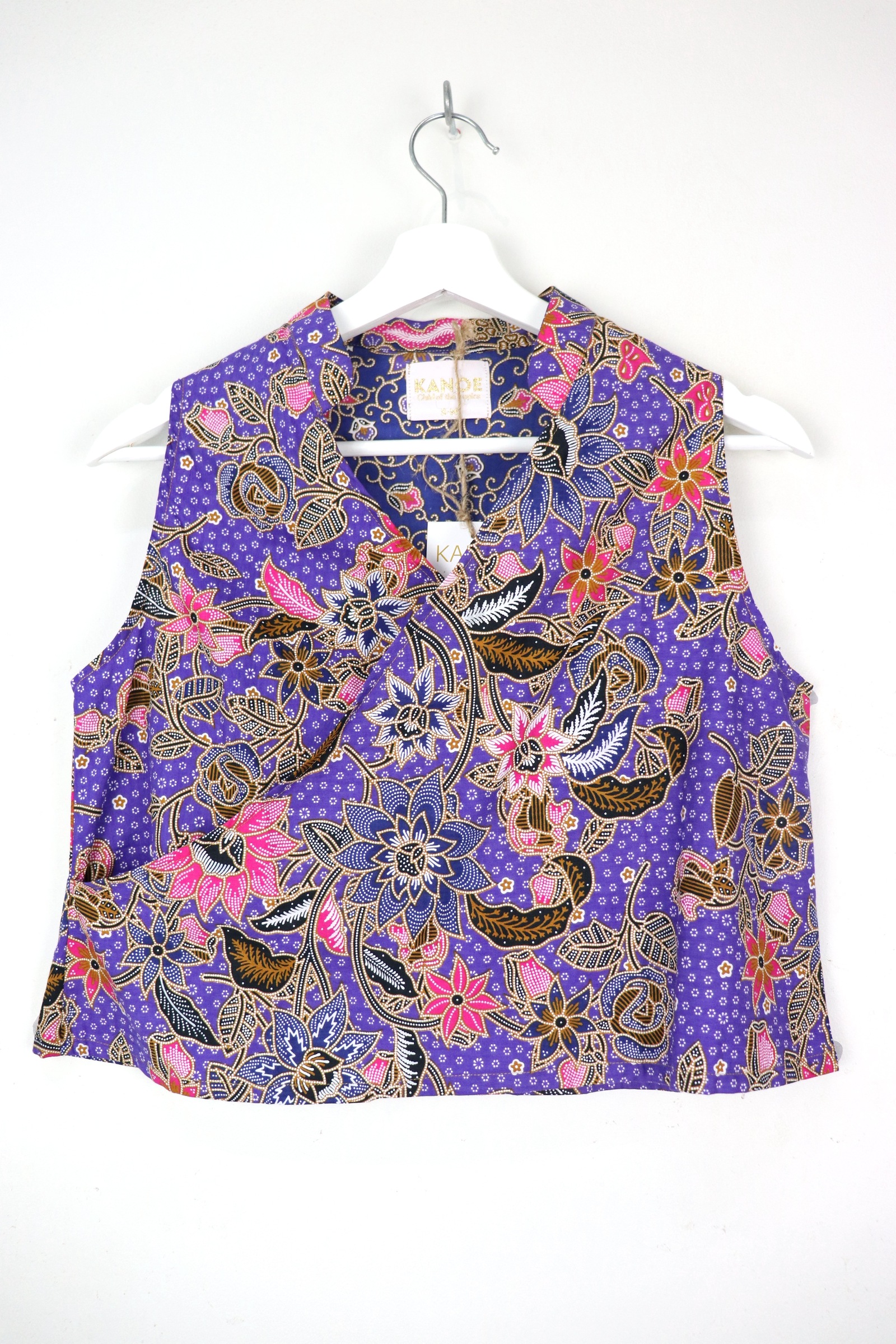 SamFu Cropped Batik Top - Kai Fan