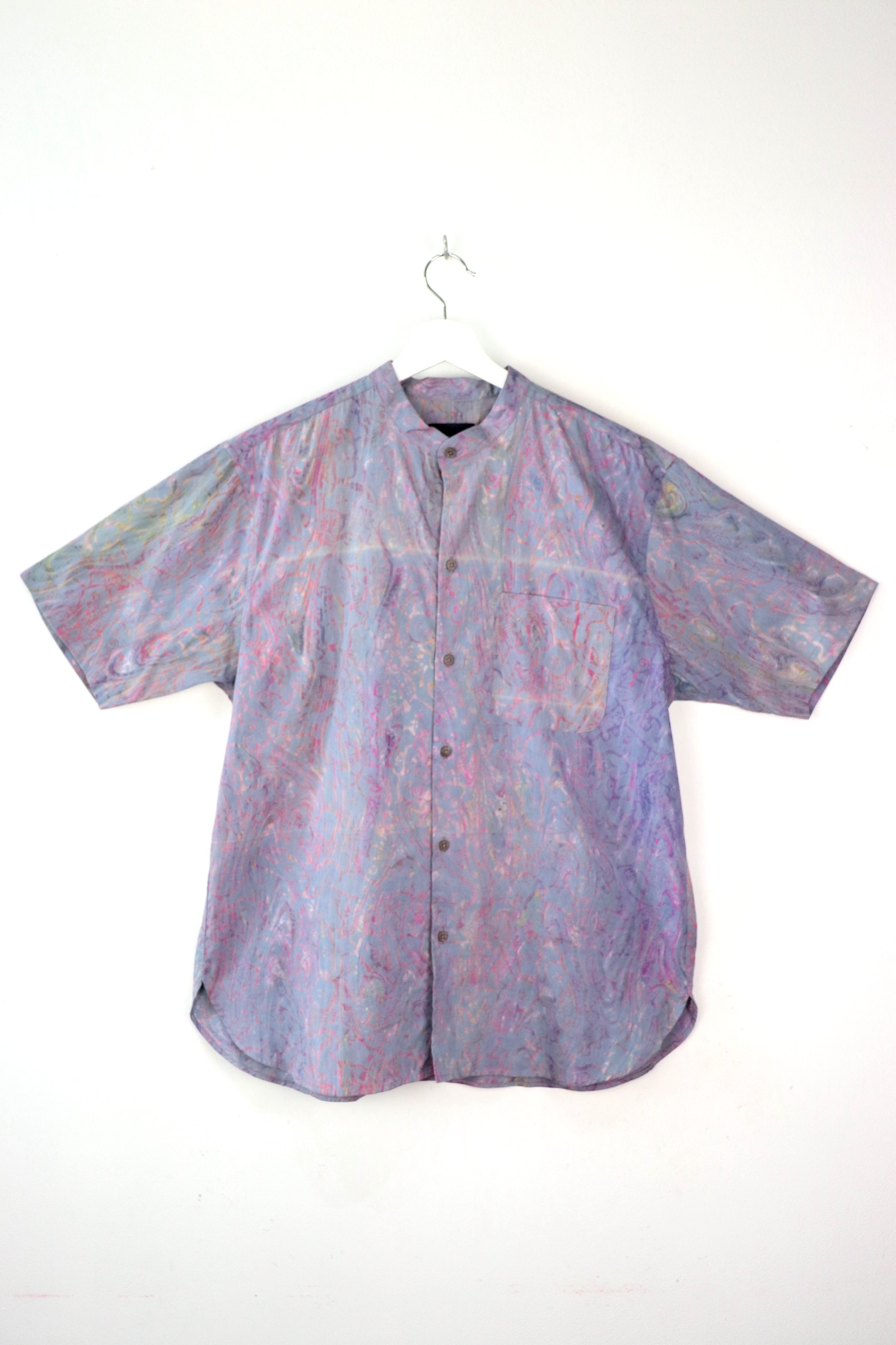 KANOEMEN HM Stand Collar Batik Shirt - Riverway [ L ] 