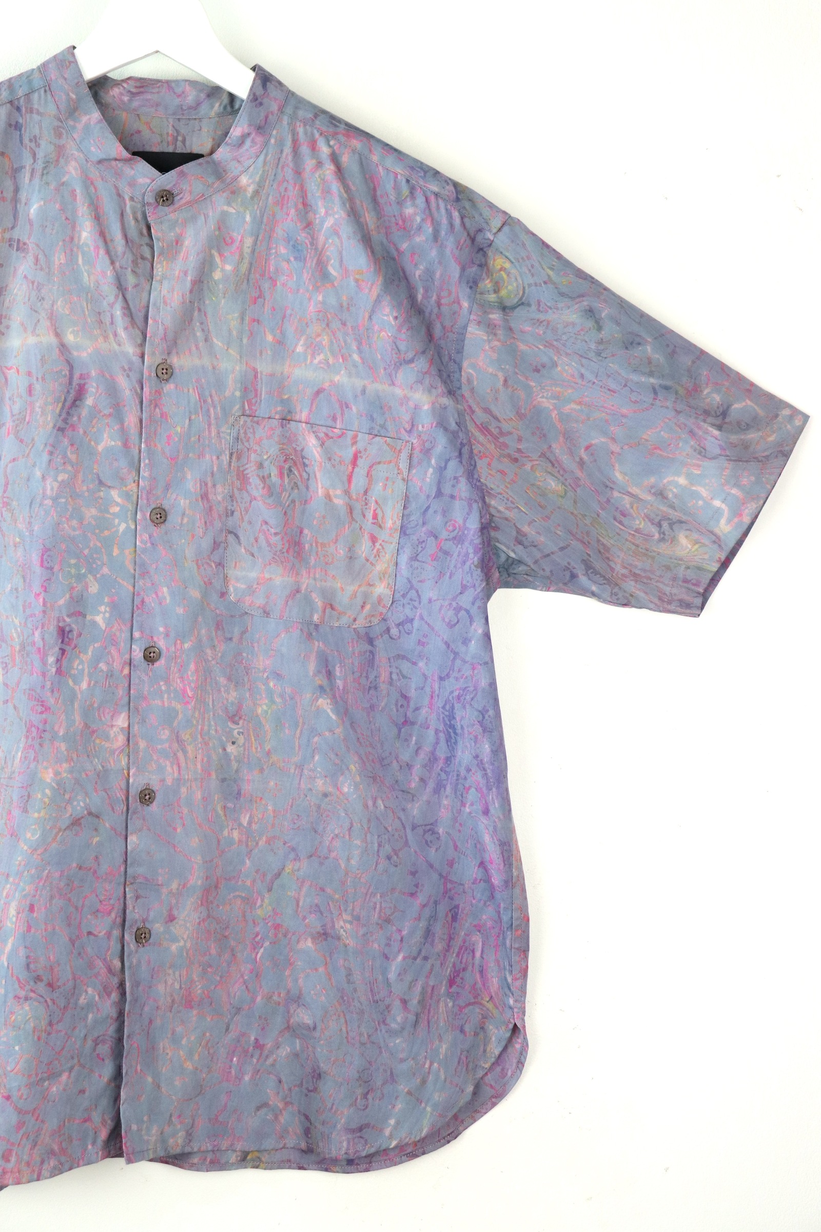 KANOEMEN HM Stand Collar Batik Shirt - Riverway [ L ] 