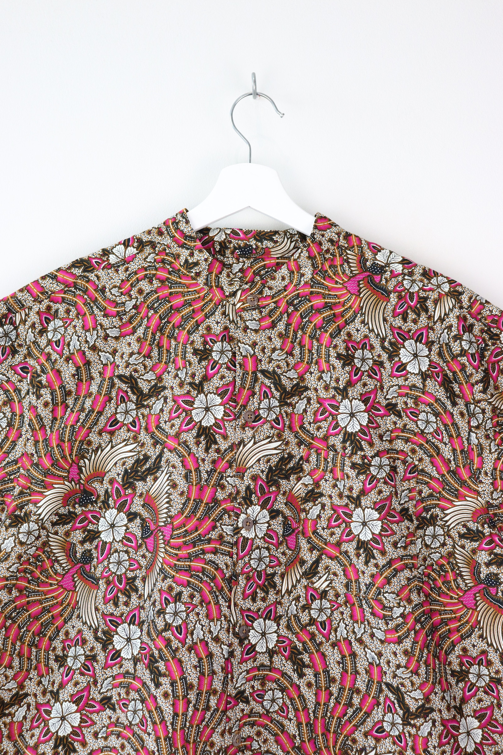 KANOEMEN Stand Collar Batik Shirt - Mayfair [ XL ]