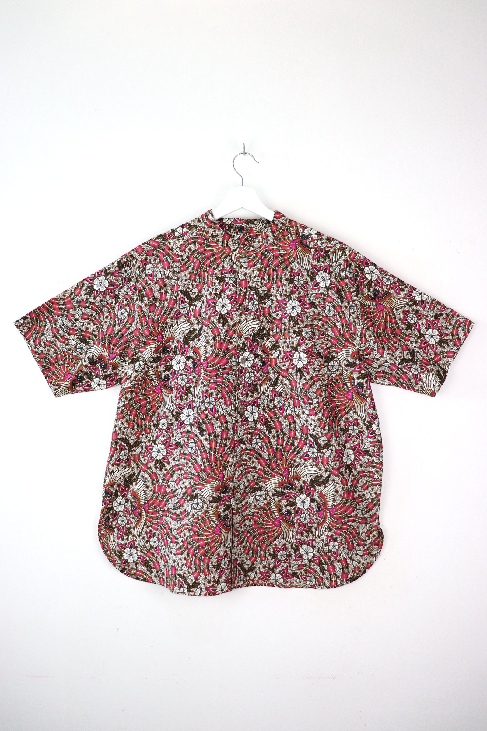 KANOEMEN Stand Collar Batik Shirt - Mayfair [ XL ]