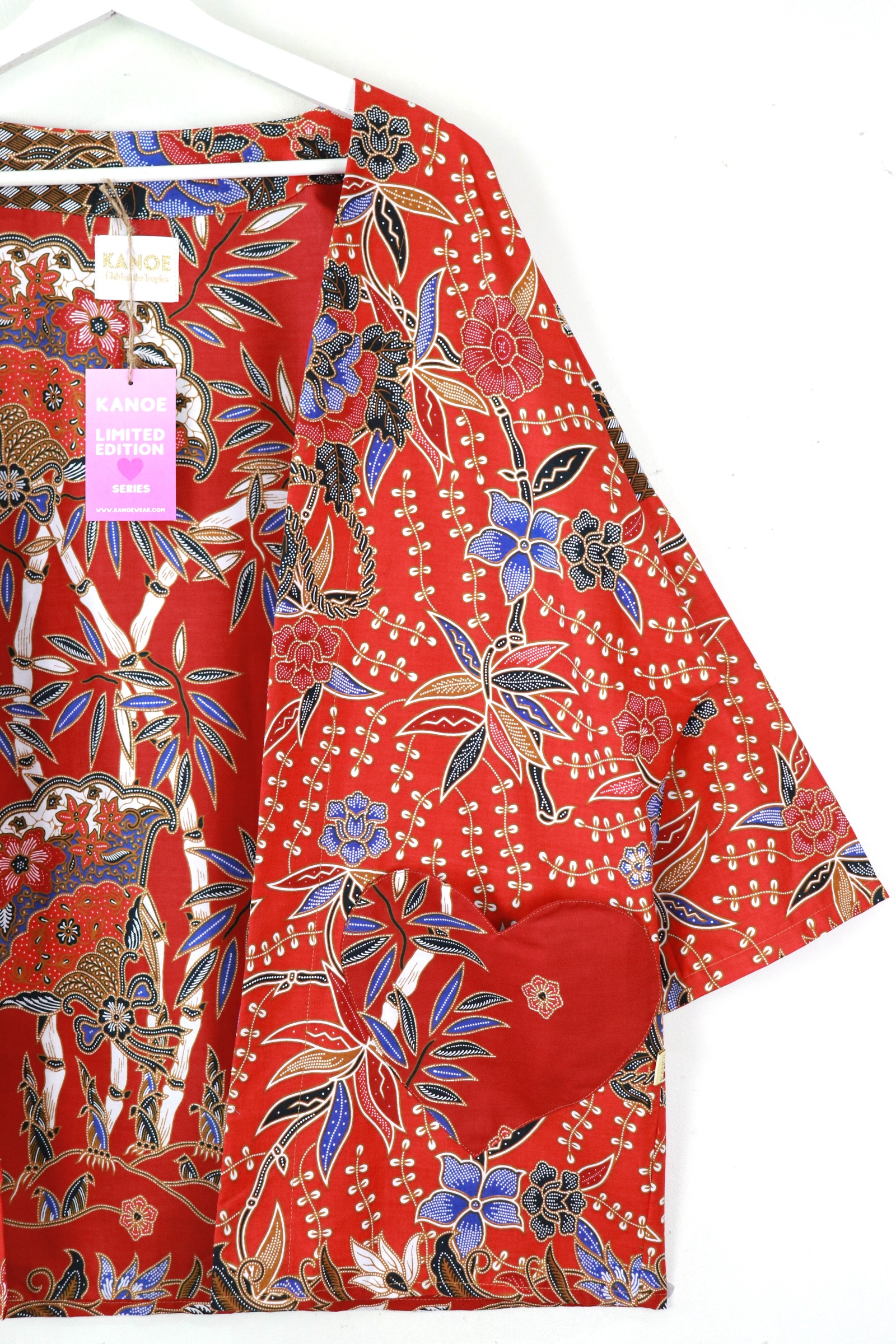Kimono Basic Heart Pockets - Imperial