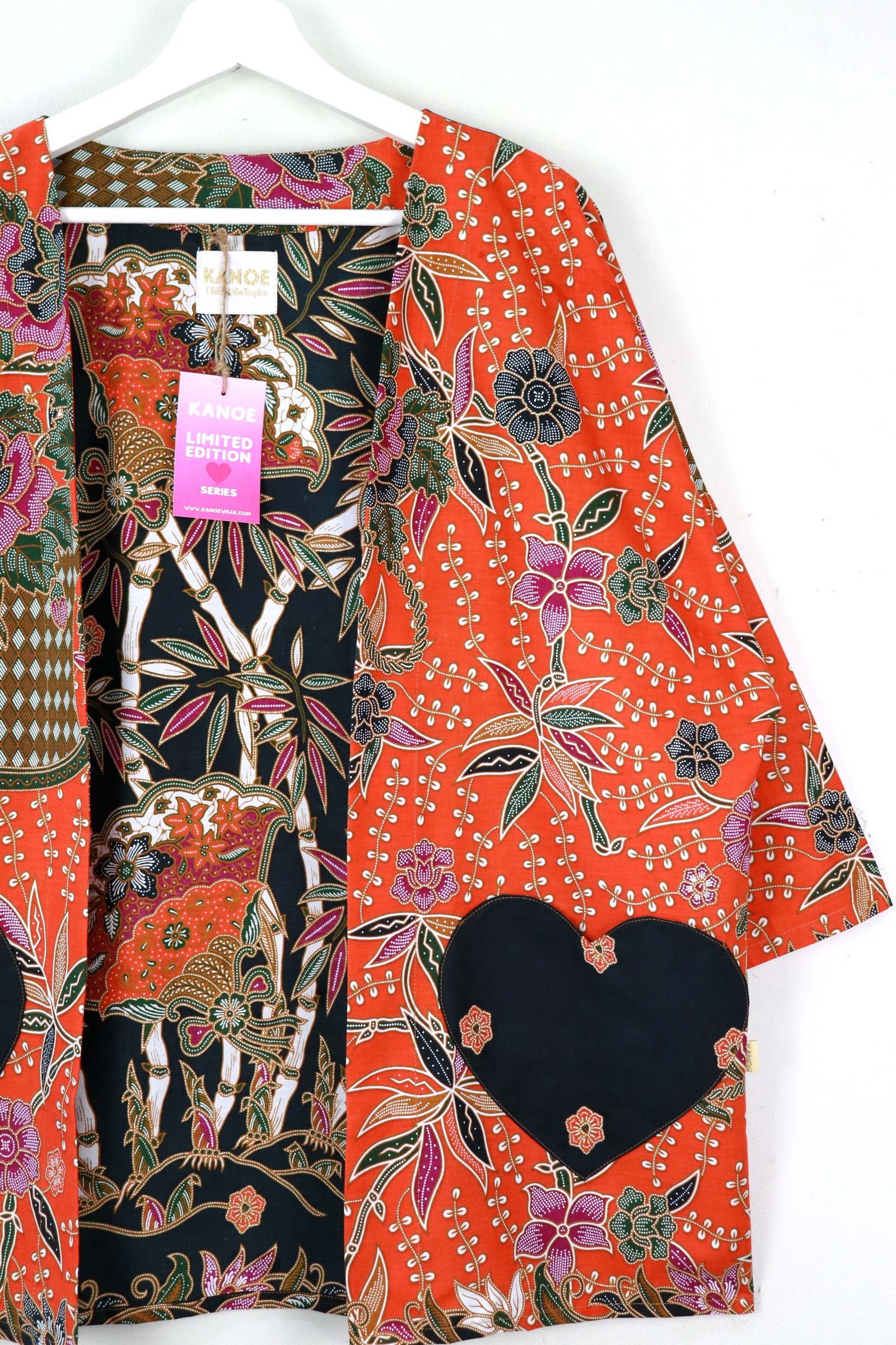 Kimono Basic Heart Pockets - Amber