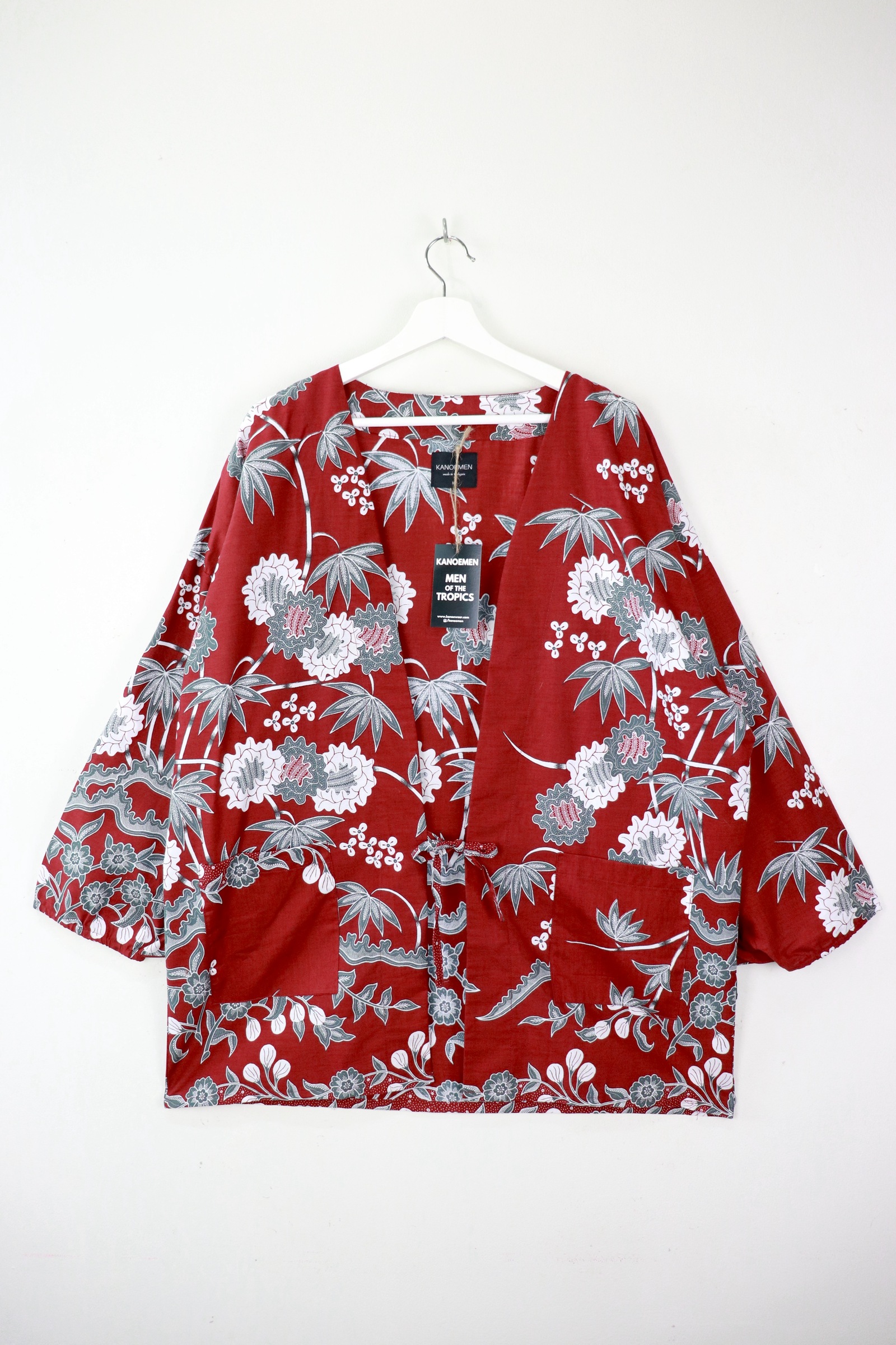 KANOEMEN Signature Batik Kimono - Crimson Dynasty