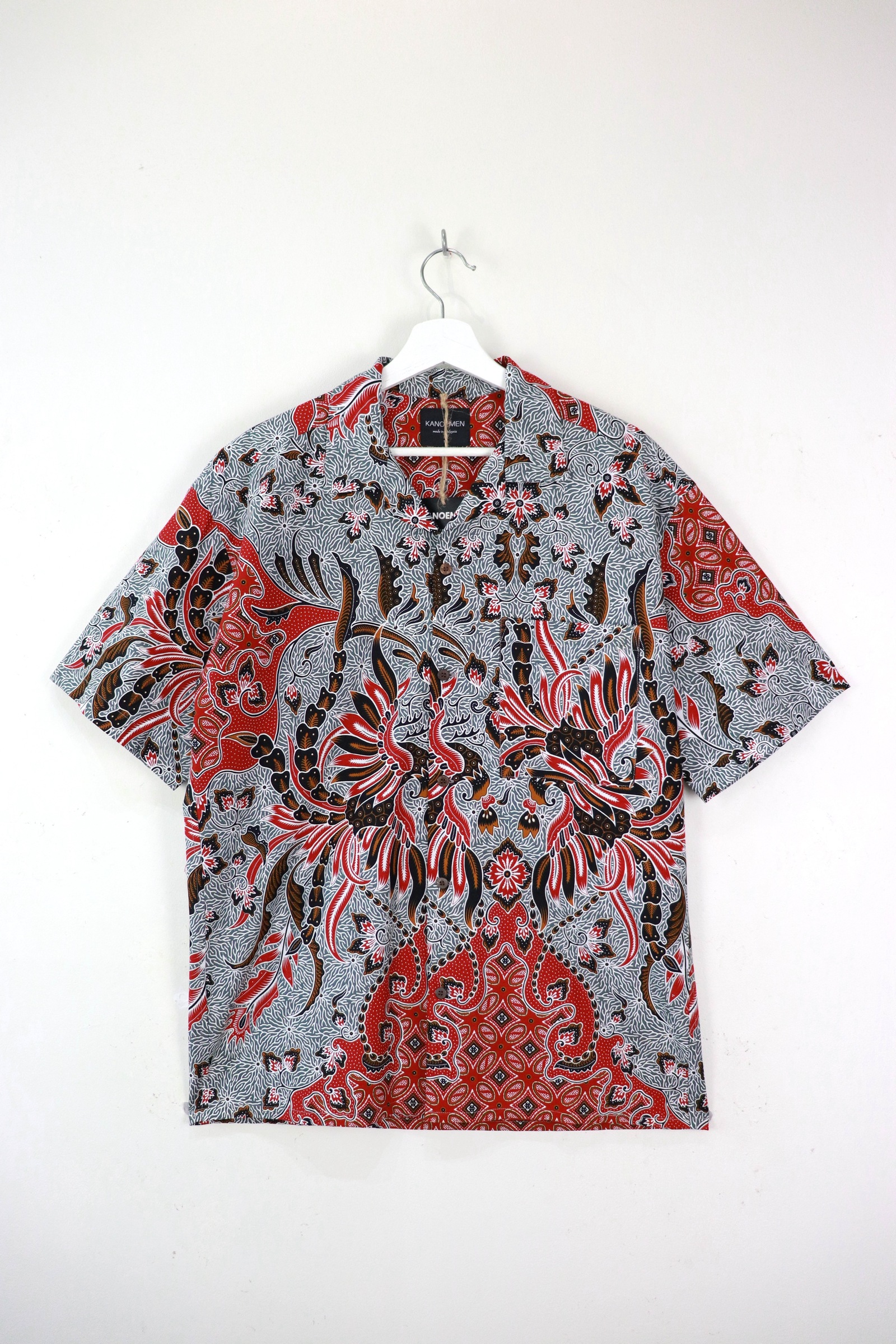 KANOEMEN Open Collar Batik Shirt - Dragon Energy [ M ] 