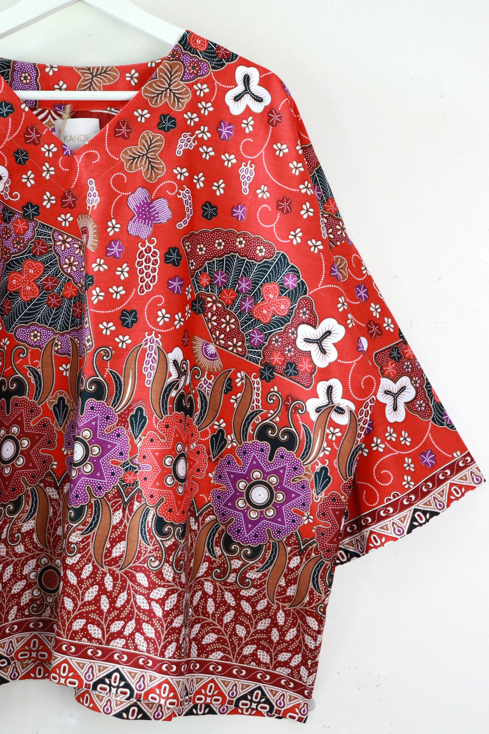 BIG GIRL Batik Top - Aka