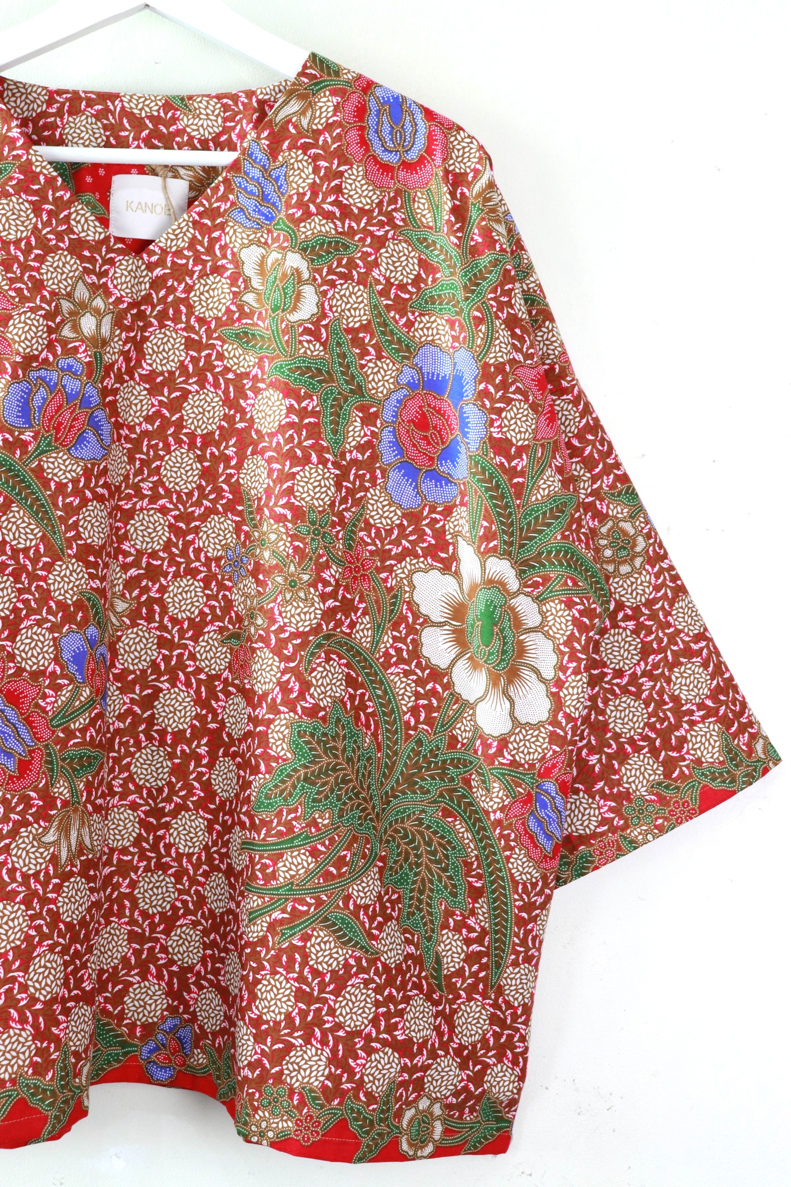 BIG GIRL Batik Top - Rouge
