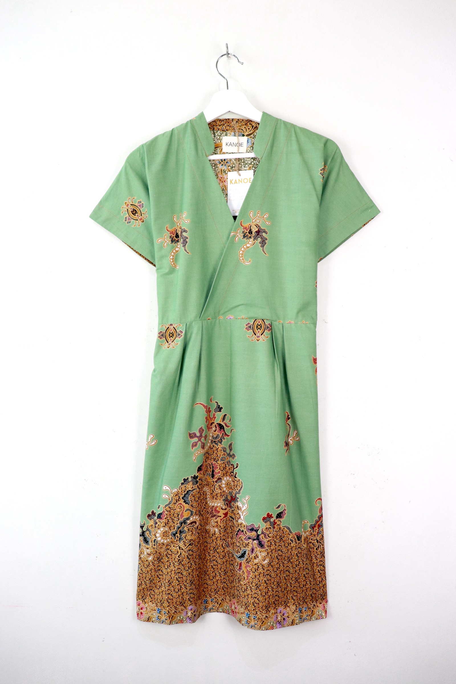 Kimono Wrap Dress w/ Mandarin Collar - Ai Lu