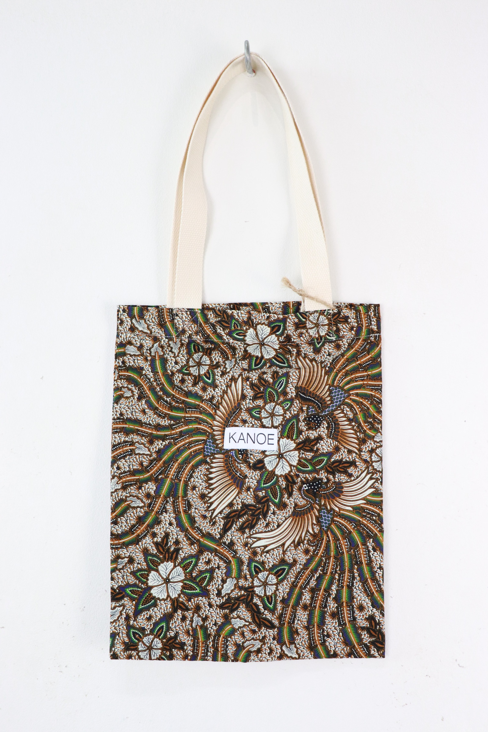 Batik Tote Bag - Mini Peacock