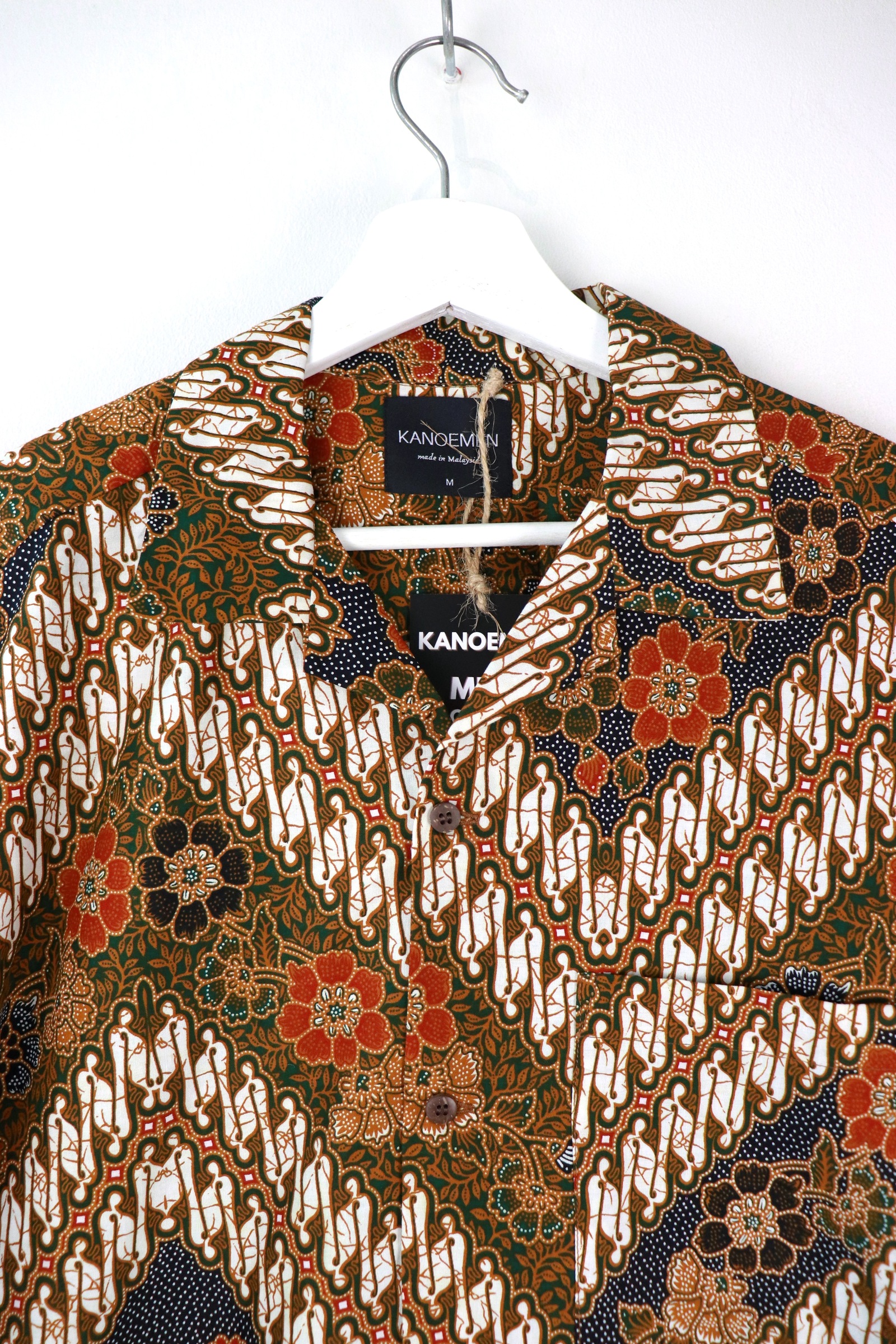 KANOEMEN Open Collar Batik Shirt - Jonathan [ M ] 