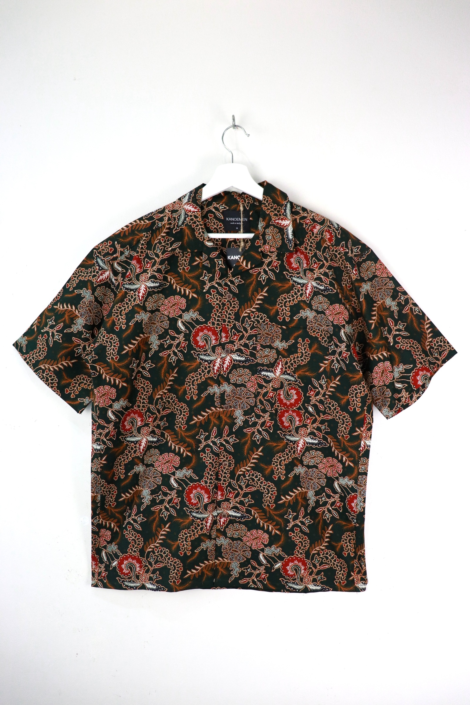 KANOEMEN Open Collar Batik Shirt - Jameson [ M ] 