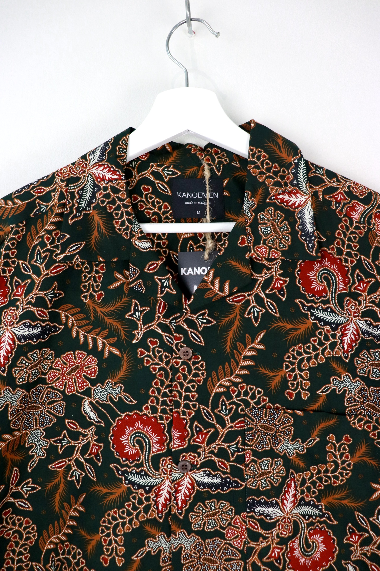 KANOEMEN Open Collar Batik Shirt - Jameson [ M ] 