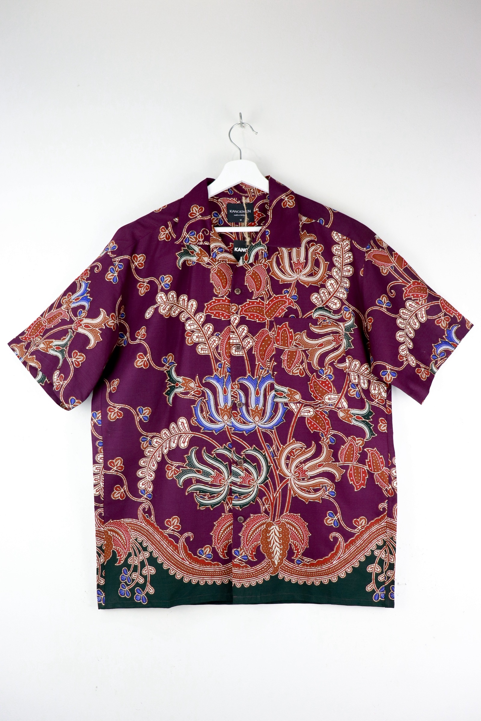KANOEMEN Open Collar Batik Shirt - Arthur [ M / L  ] 