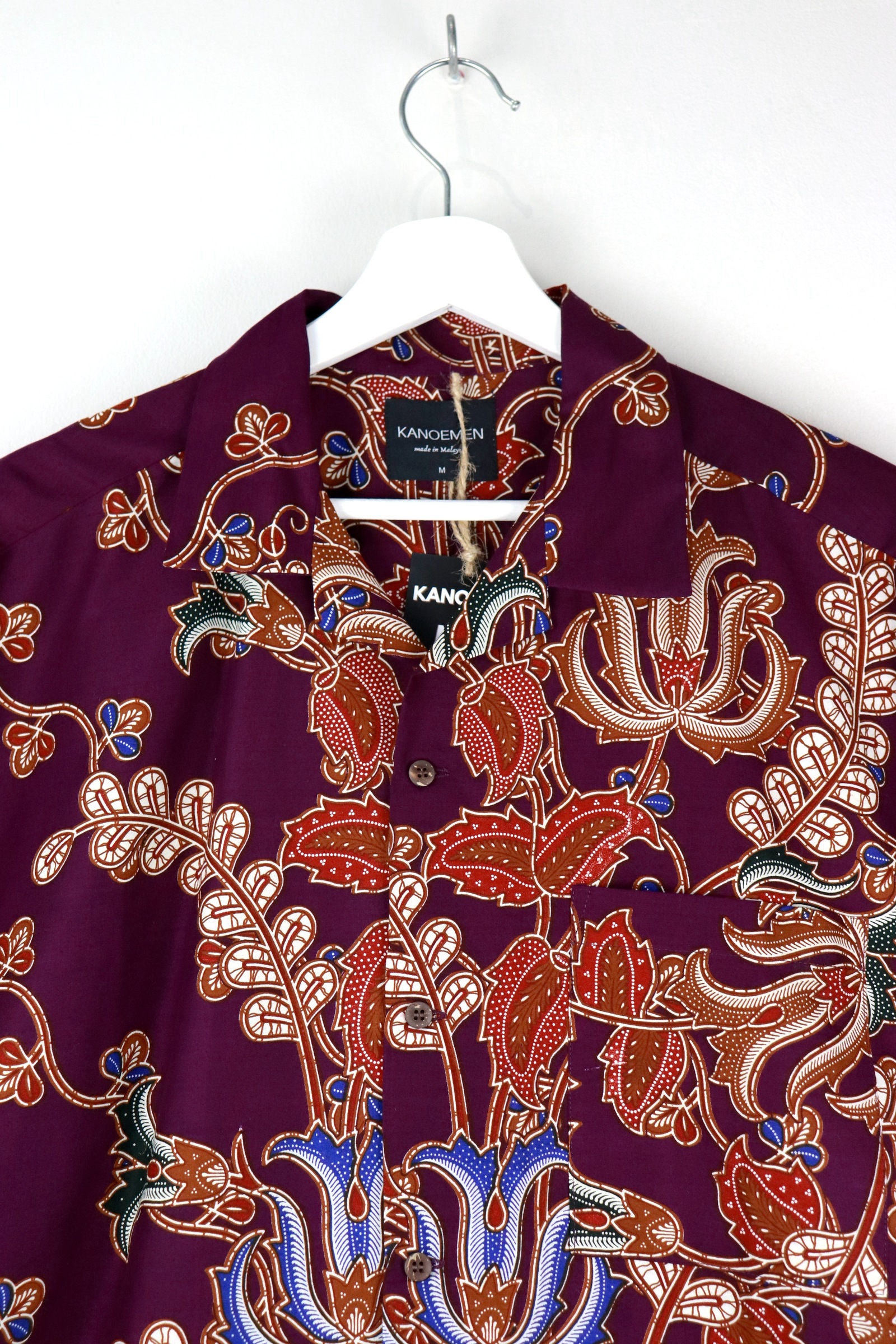 KANOEMEN Open Collar Batik Shirt - Arthur [ M / L  ] 