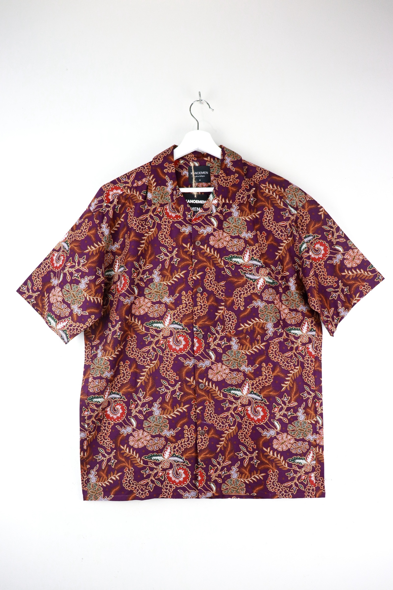 KANOEMEN Open Collar Batik Shirt - Jude [ M / L  ] 