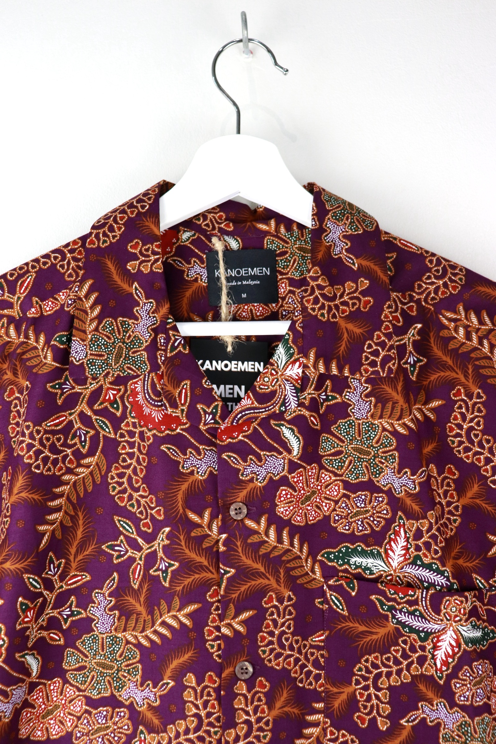 KANOEMEN Open Collar Batik Shirt - Jude [ M / L  ] 