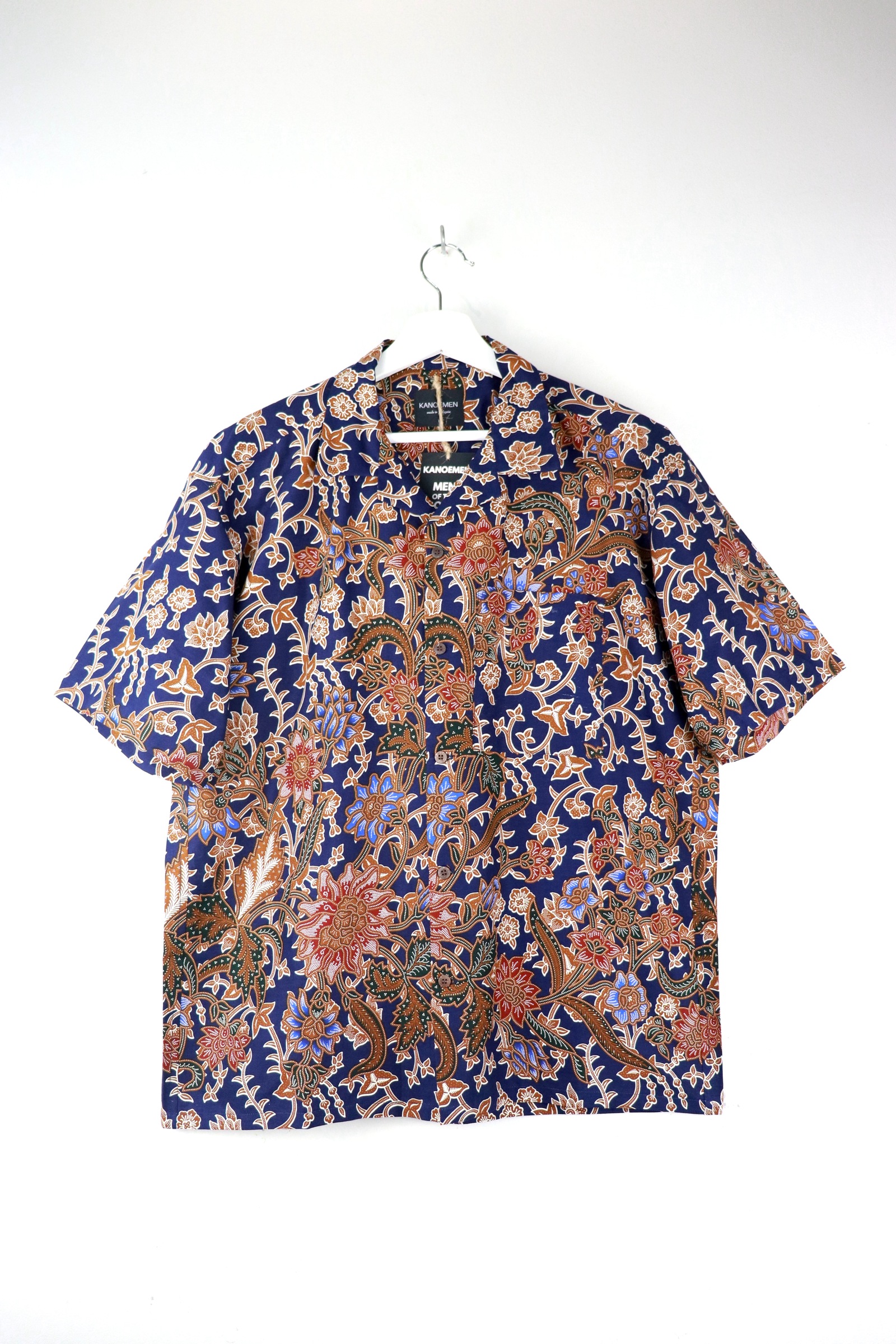 KANOEMEN Open Collar Batik Shirt - Zachary [ L ] 