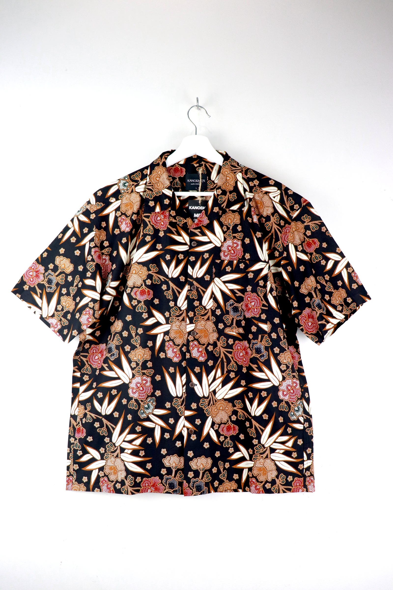 KANOEMEN Open Collar Batik Shirt - Brandon [ L ] 