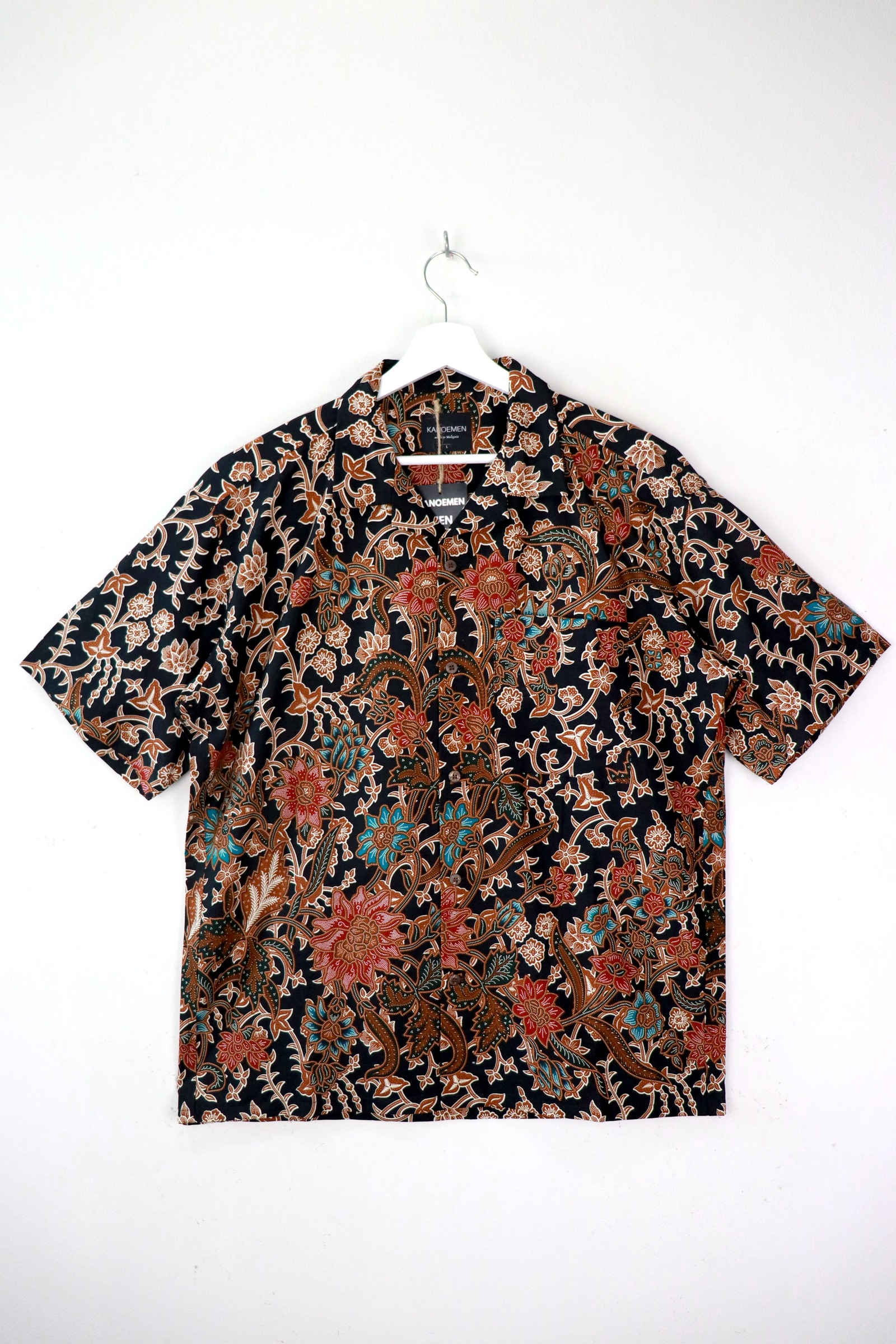 KANOEMEN Open Collar Batik Shirt - Callum [ L ] 