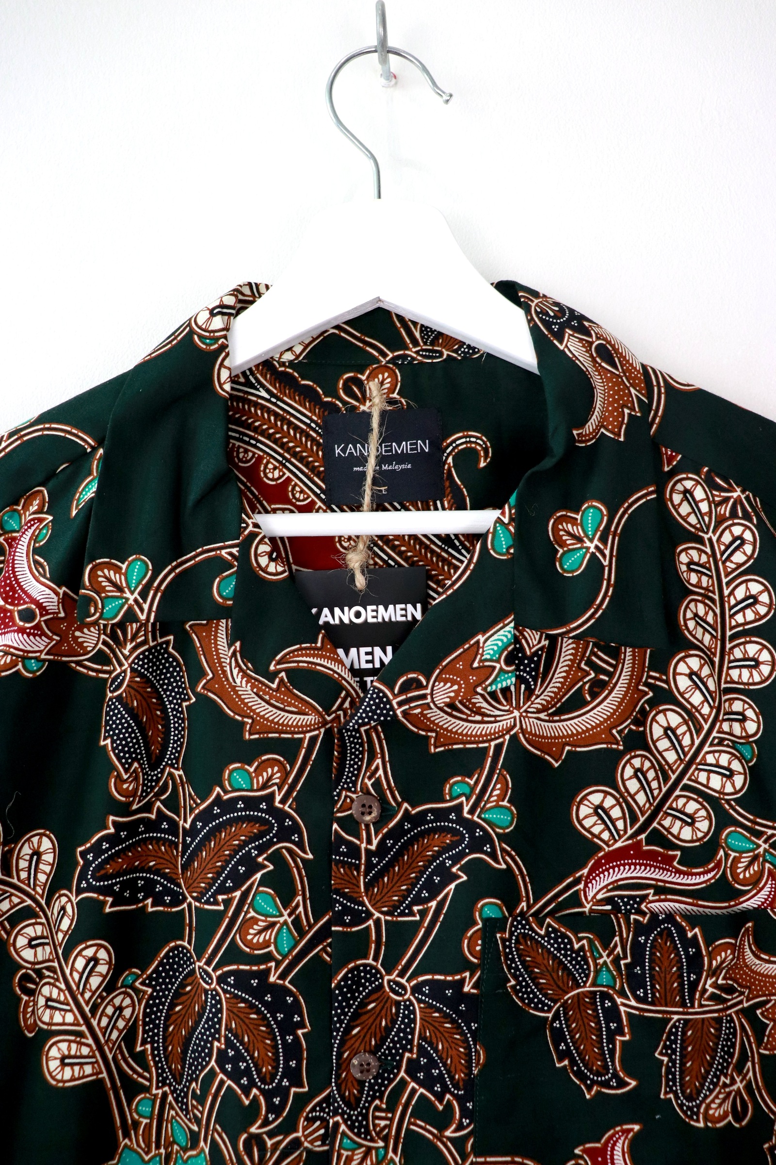 KANOEMEN Open Collar Batik Shirt - Warren 