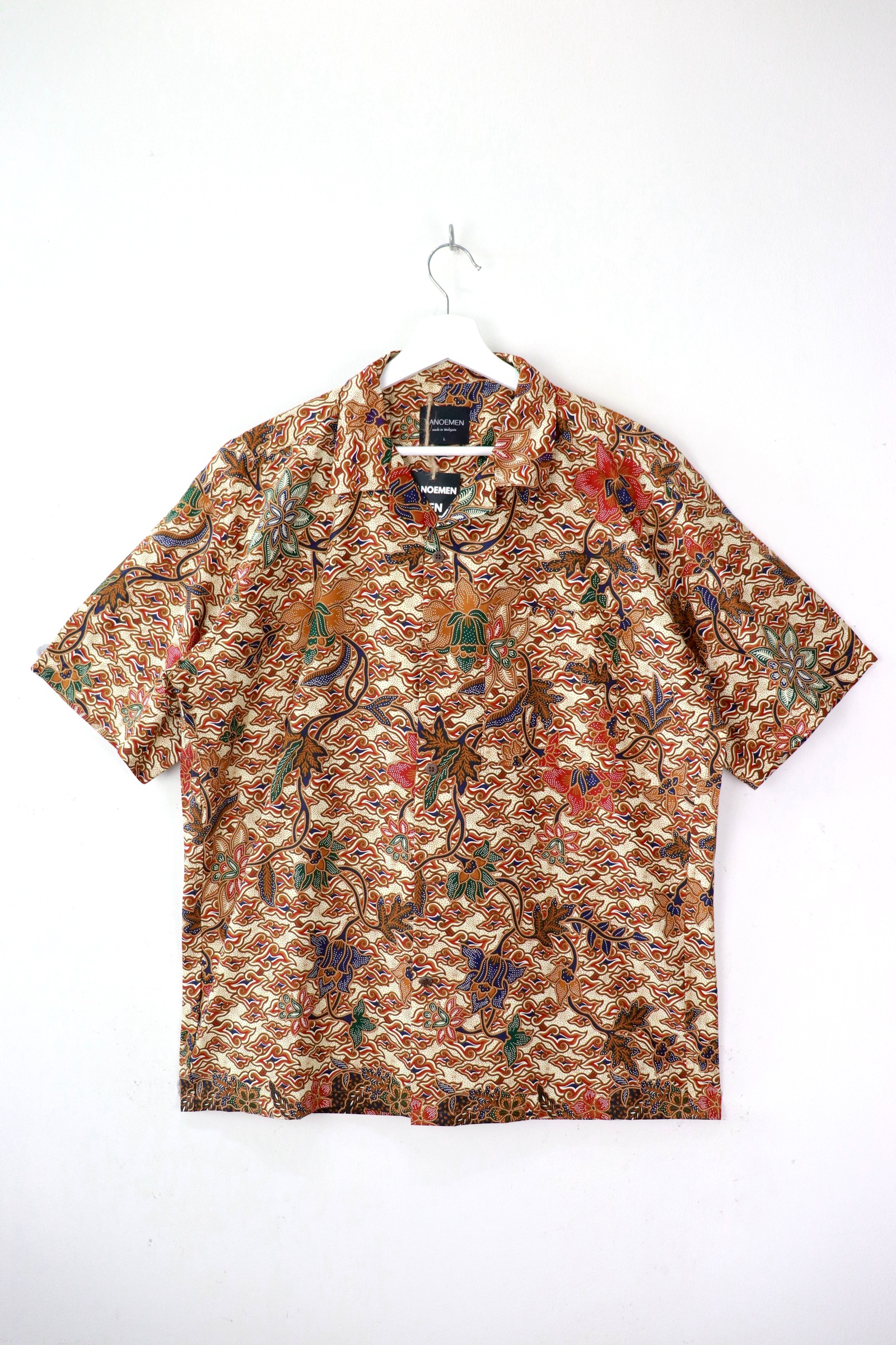 KANOEMEN Open Collar Batik Shirt - Charlie [ L ] 