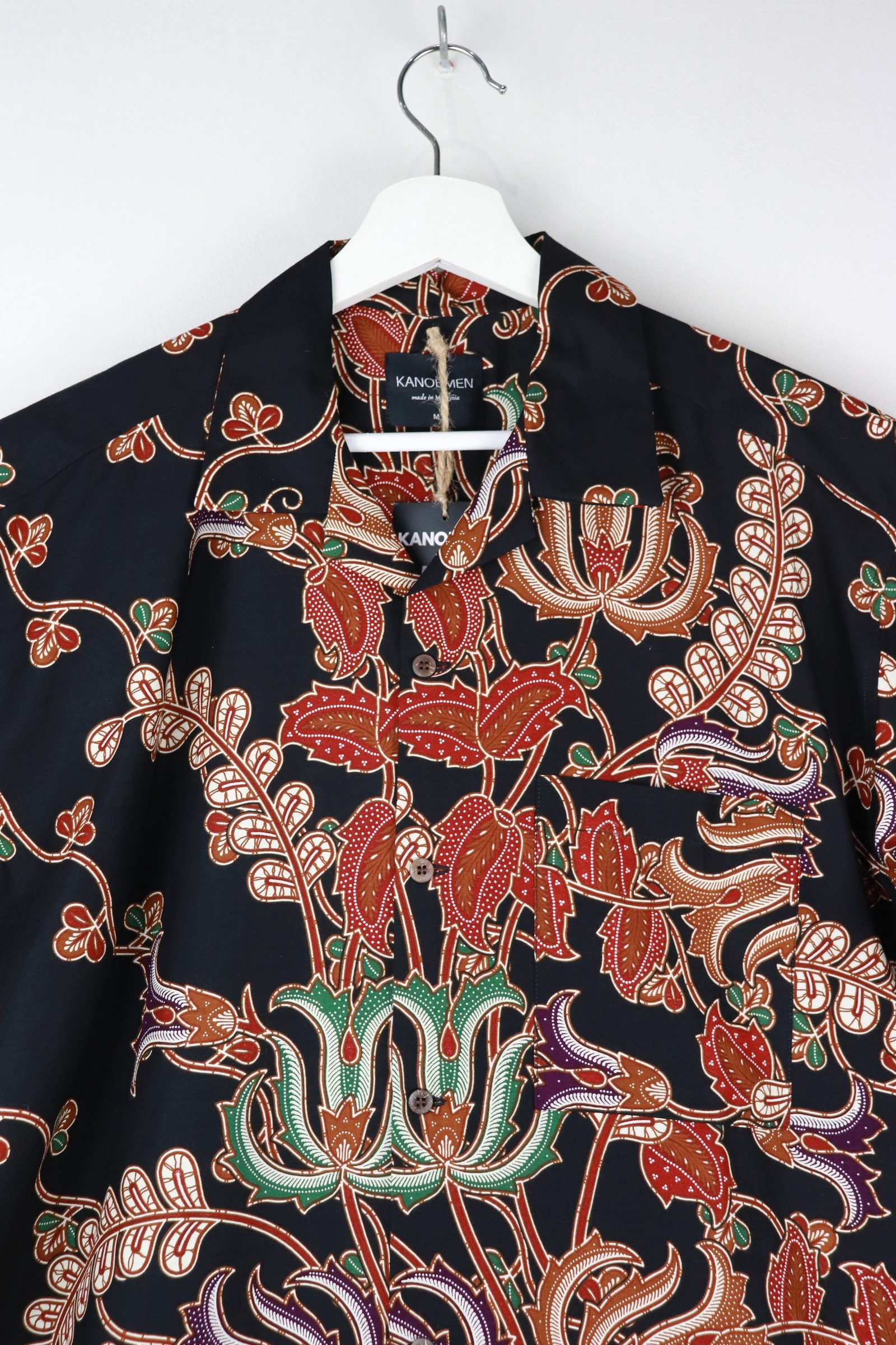 KANOEMEN Open Collar Batik Shirt - Oscar [ M / L  ] 