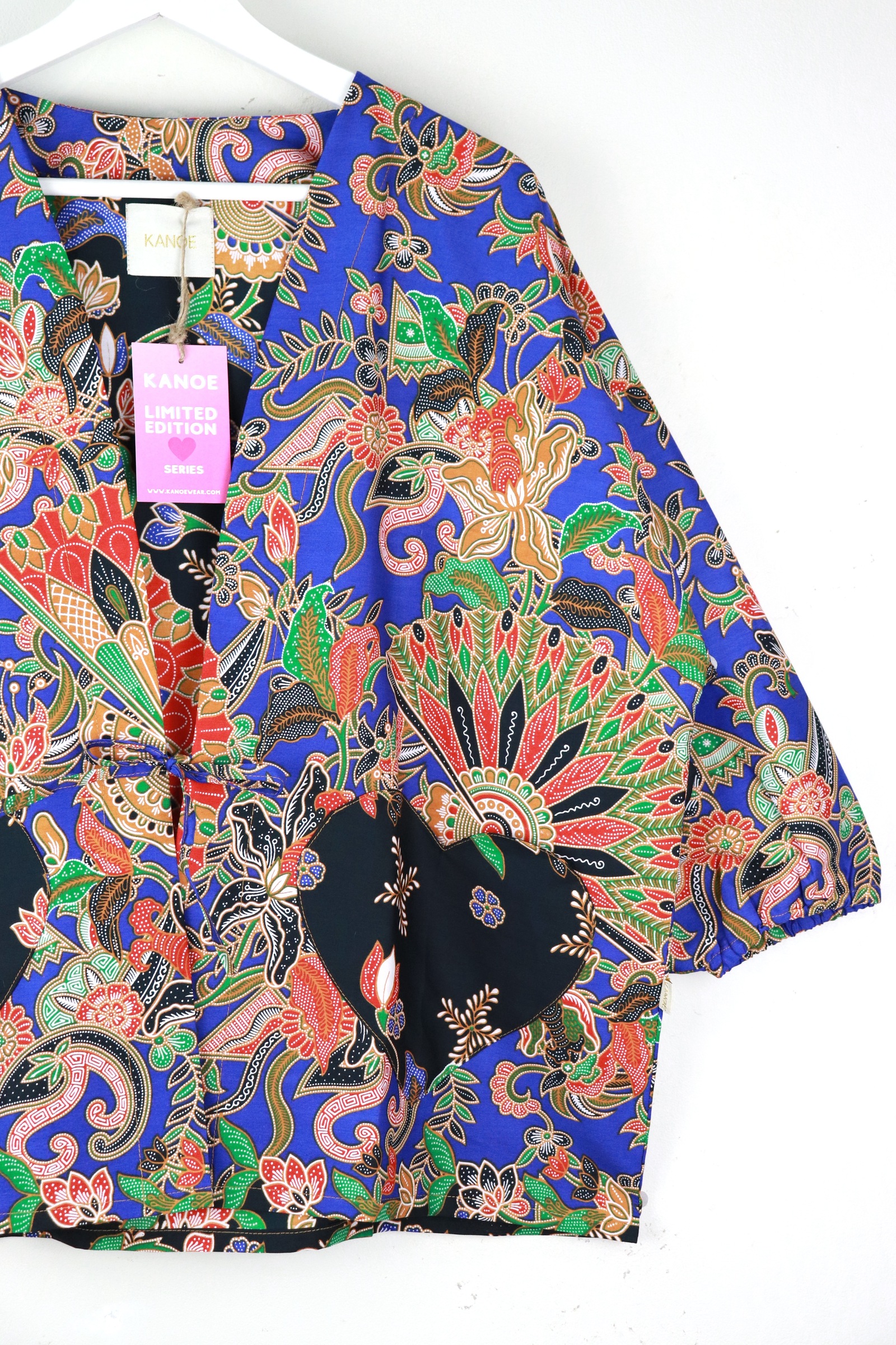Kimono Signature Heart Pockets - Euphoric Celeste