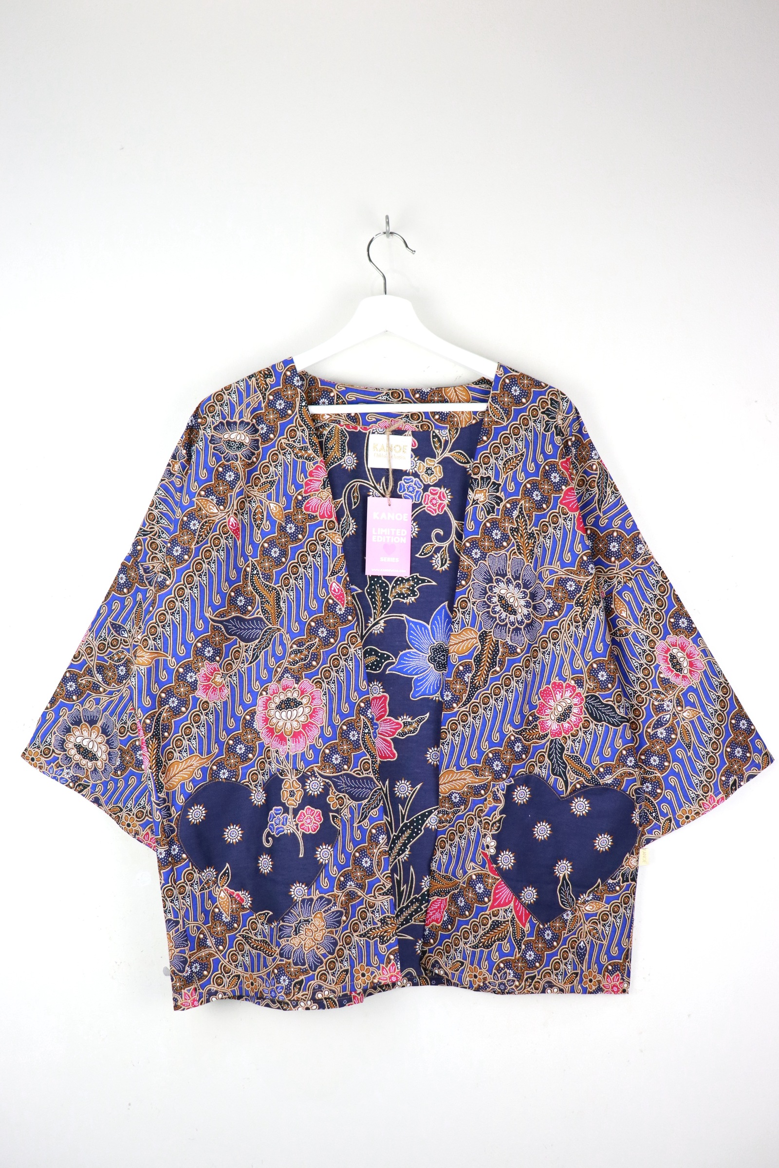 Kimono Basic Heart Pockets - Pacific