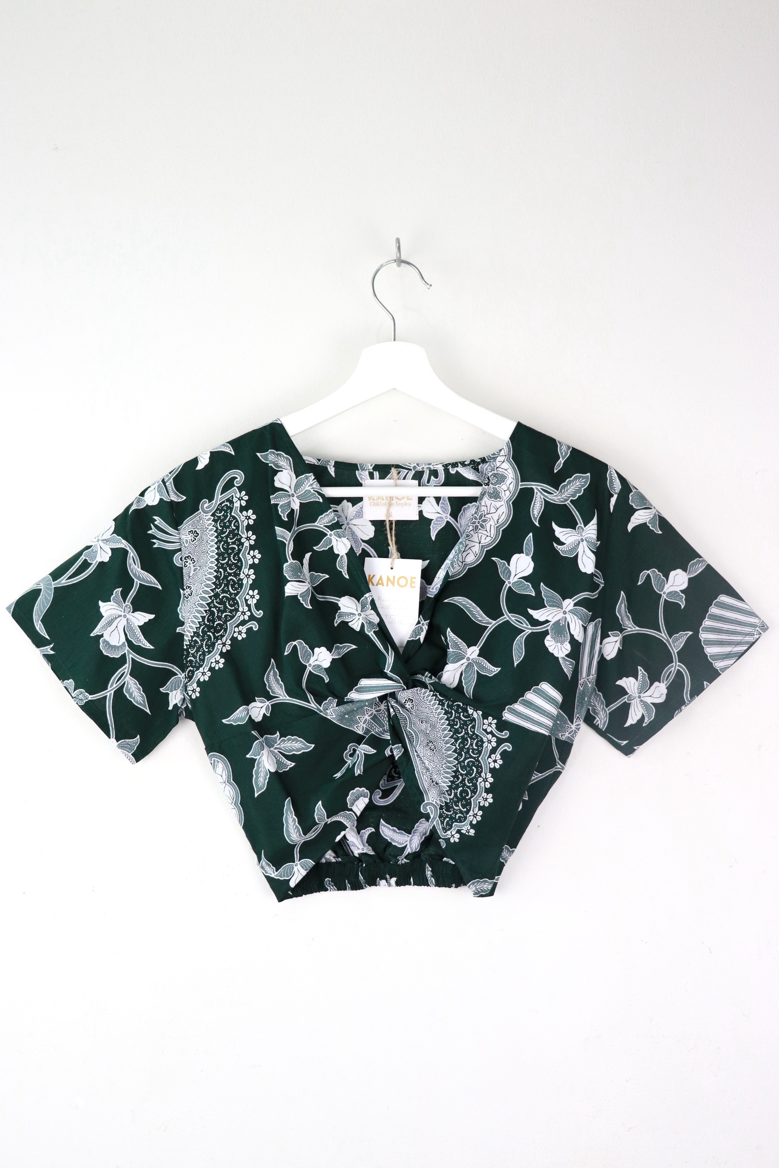 Twisted Front Batik Top - Ezmeralda