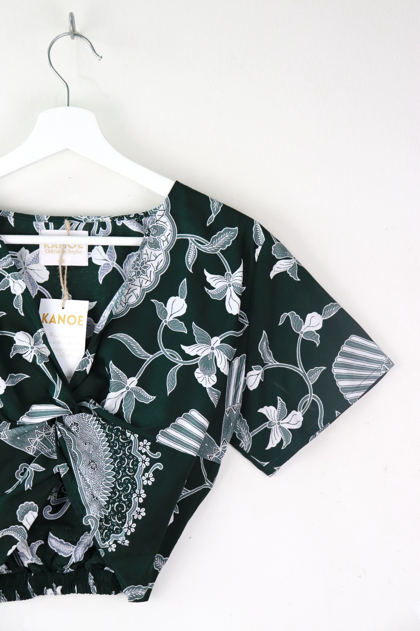 Twisted Front Batik Top - Ezmeralda