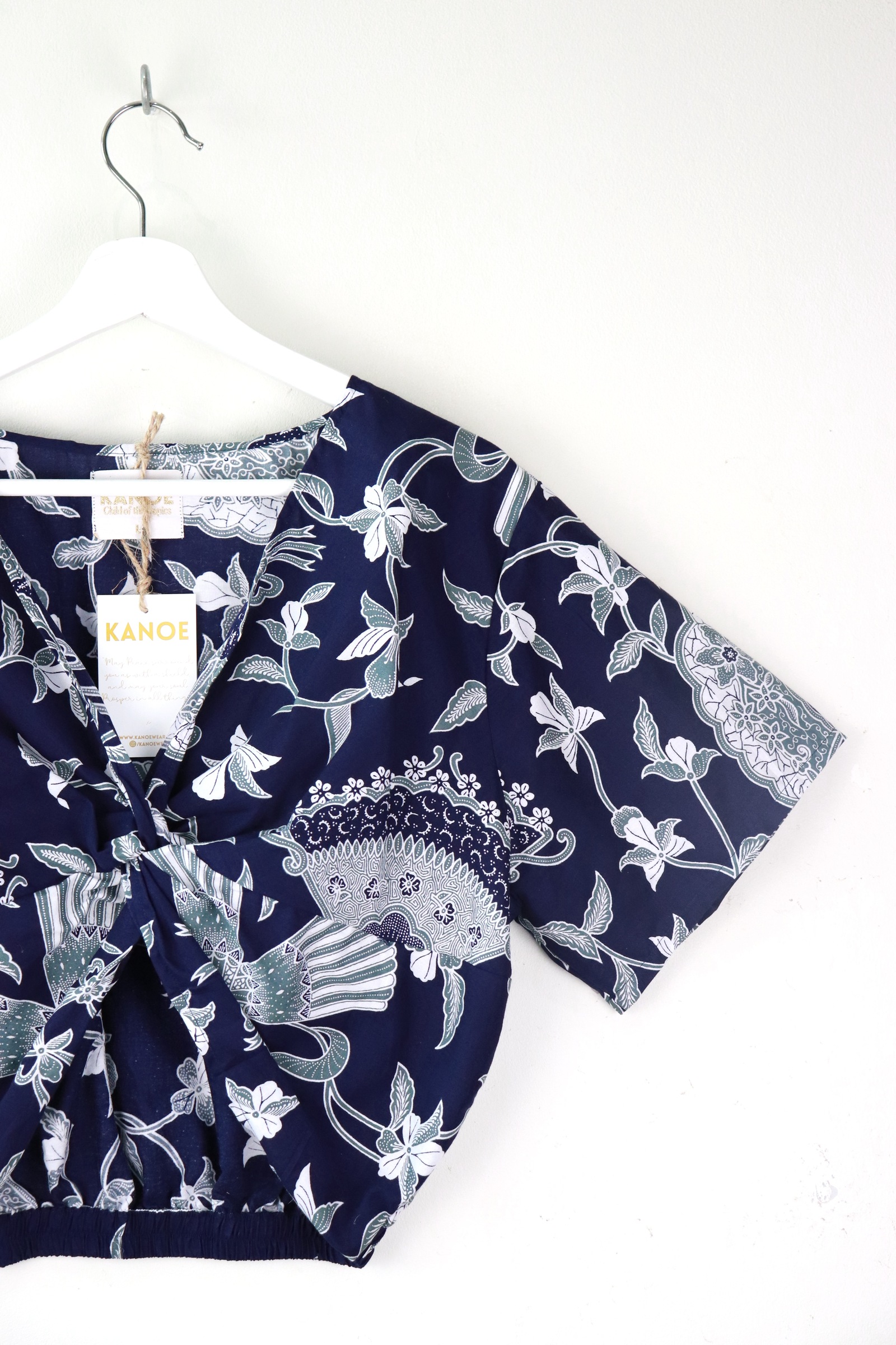  Twisted Front Batik Top - Marlais [ L ]