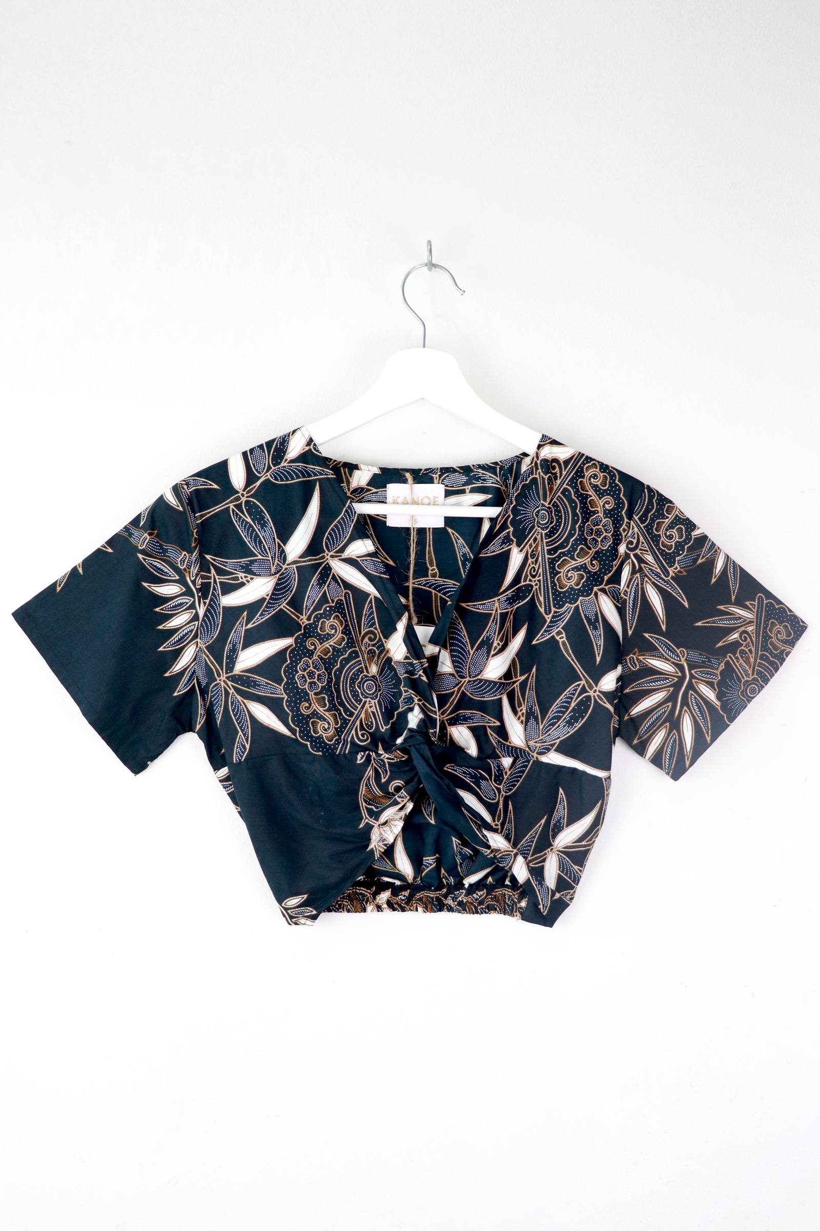 Twisted Front Batik Top - Amara
