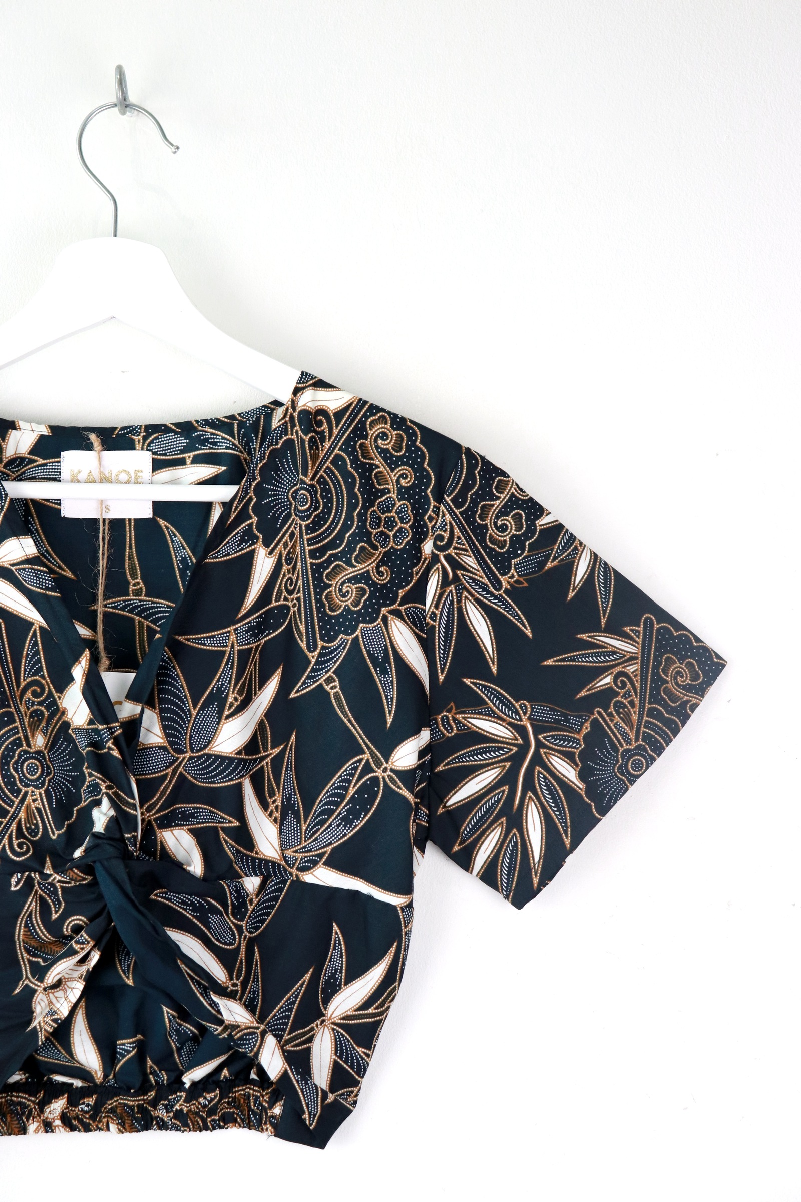 Twisted Front Batik Top - Amara