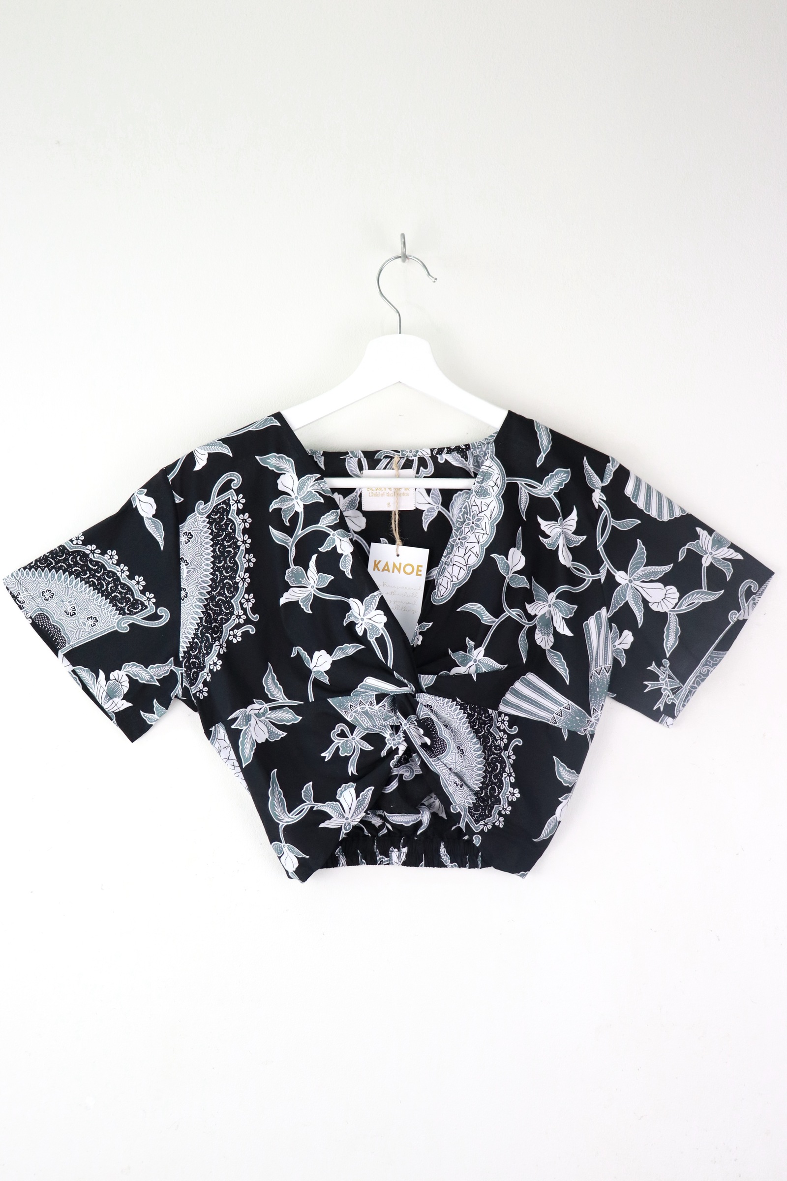 Twisted Front Batik Top - Elodie