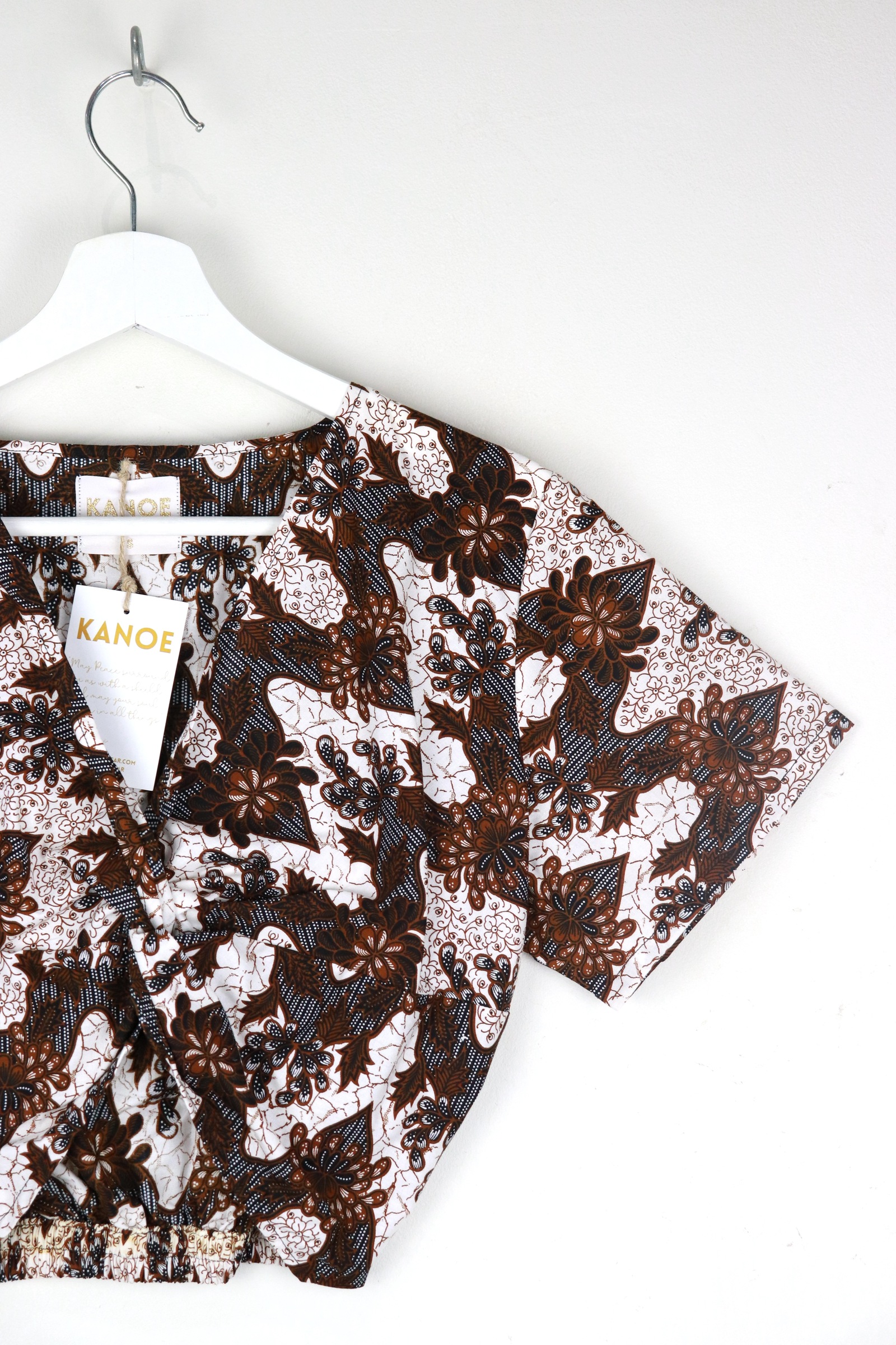 Twisted Front Batik Top - Sorelle