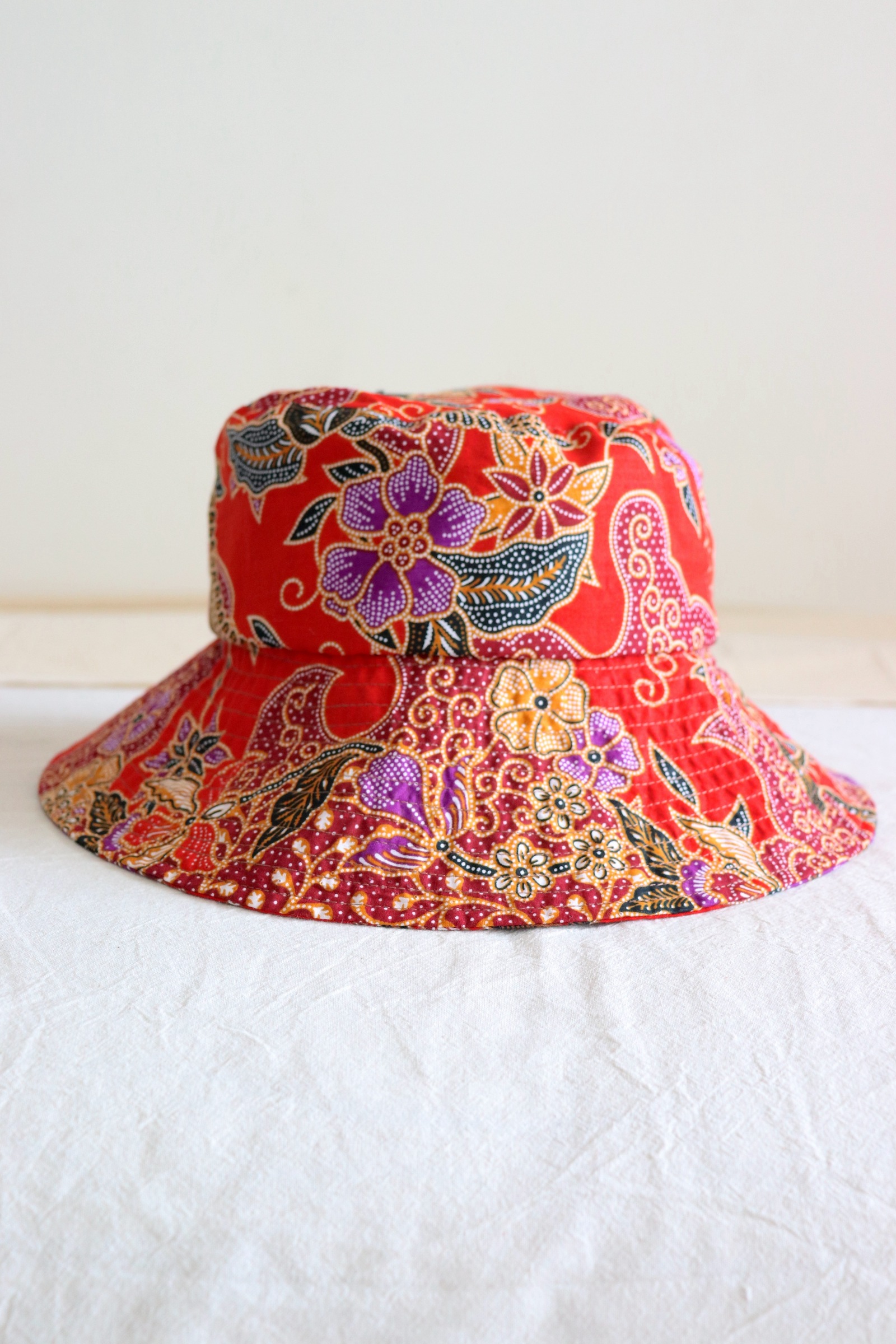 Batik Bucket Hat Wide Brim - Oh Dahlia!