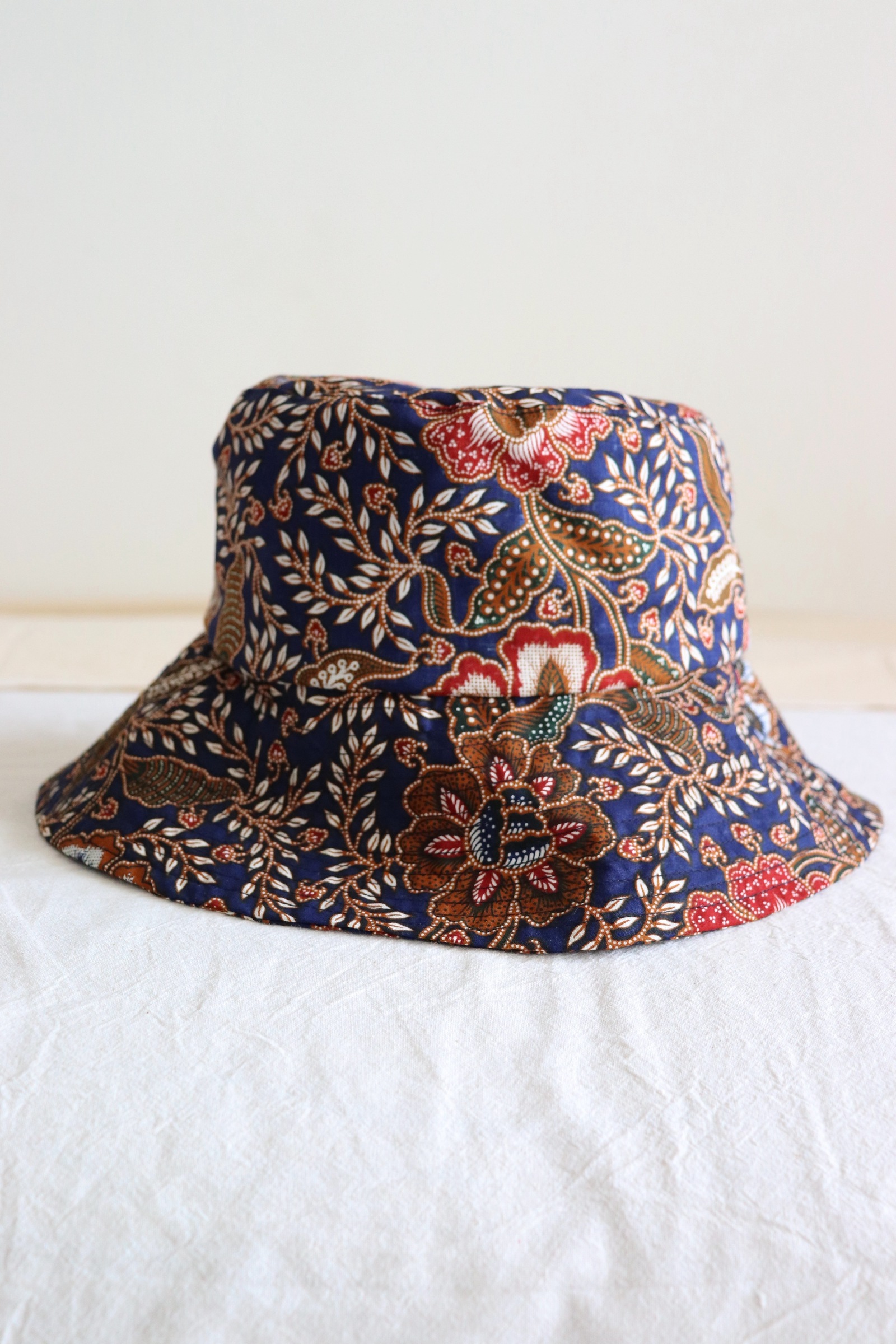 Batik Bucket Hat Wide Brim - Solar Blue 