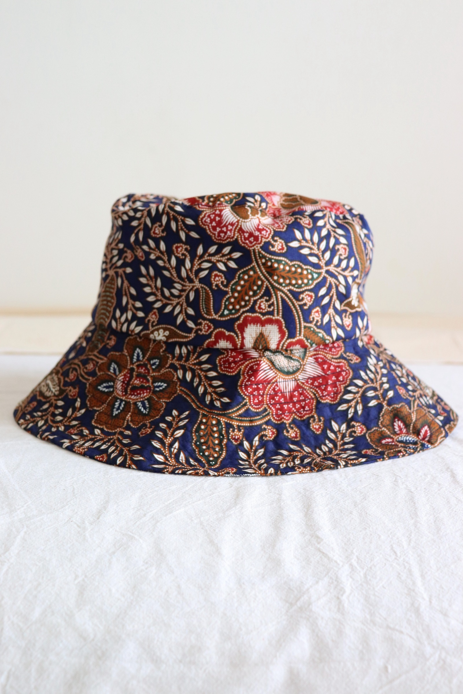 Batik Bucket Hat Wide Brim - Solar Blue 