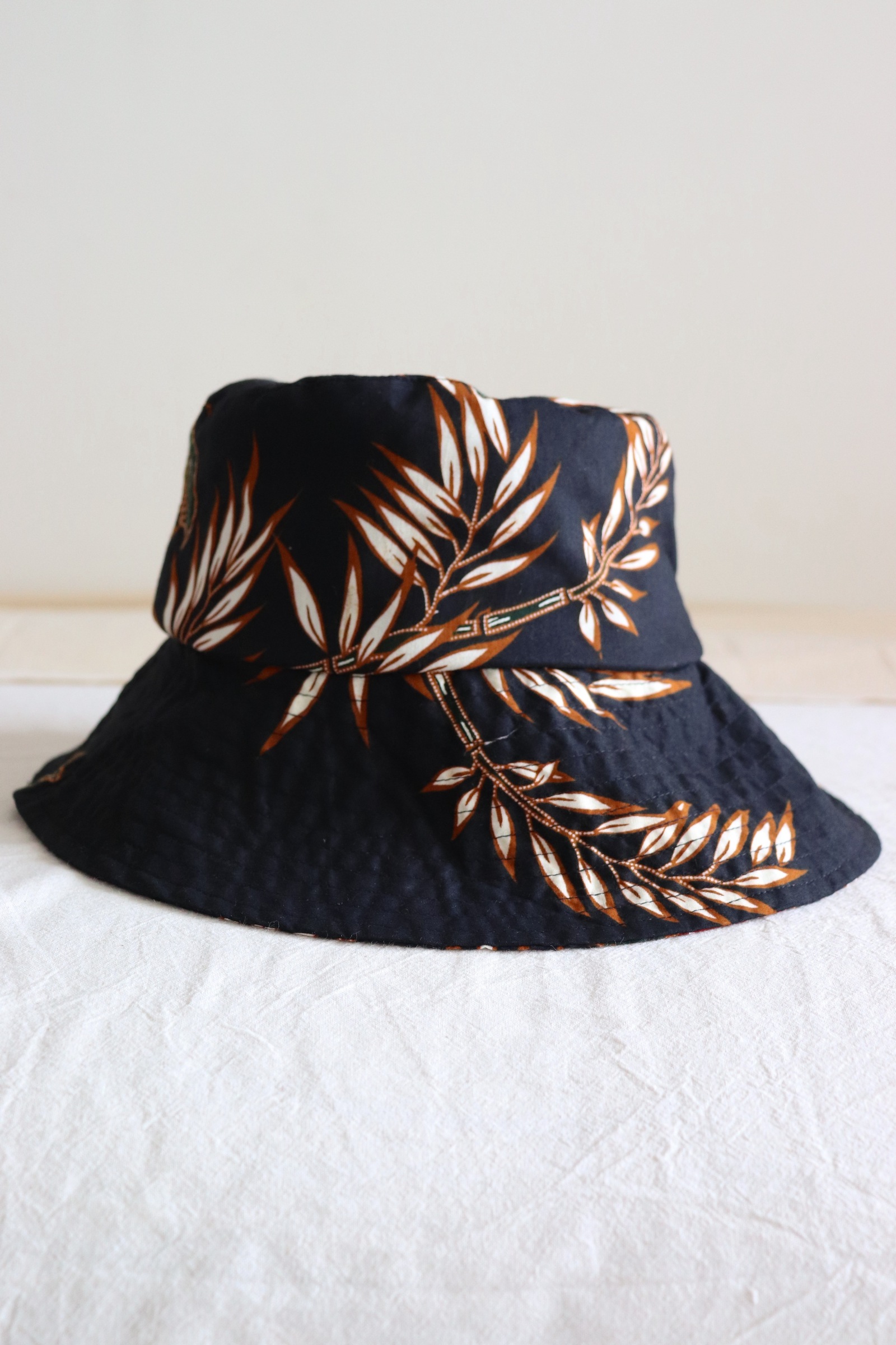 Batik Bucket Hat Wide Brim - Tropical Sun