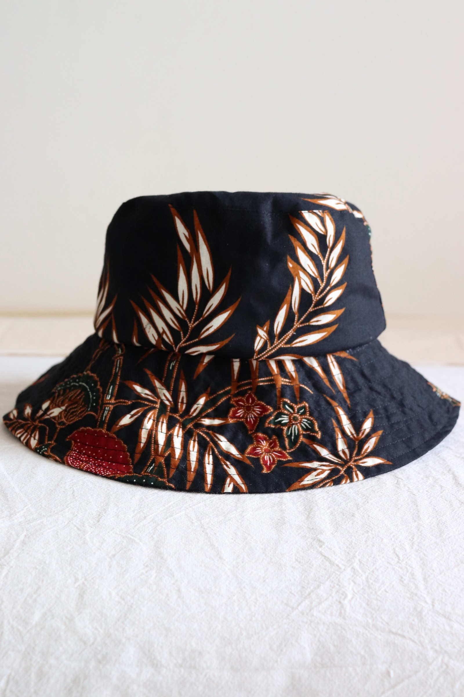 Batik Bucket Hat Wide Brim - Tropical Sun