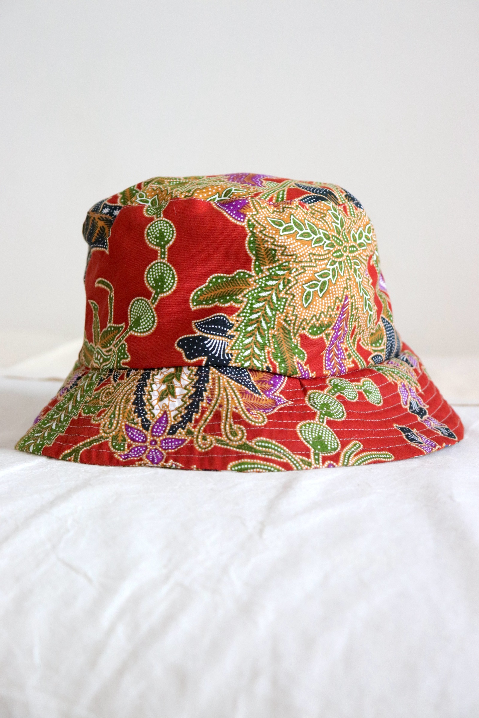 Batik Bucket Hat Short Brim - Sun Kissed