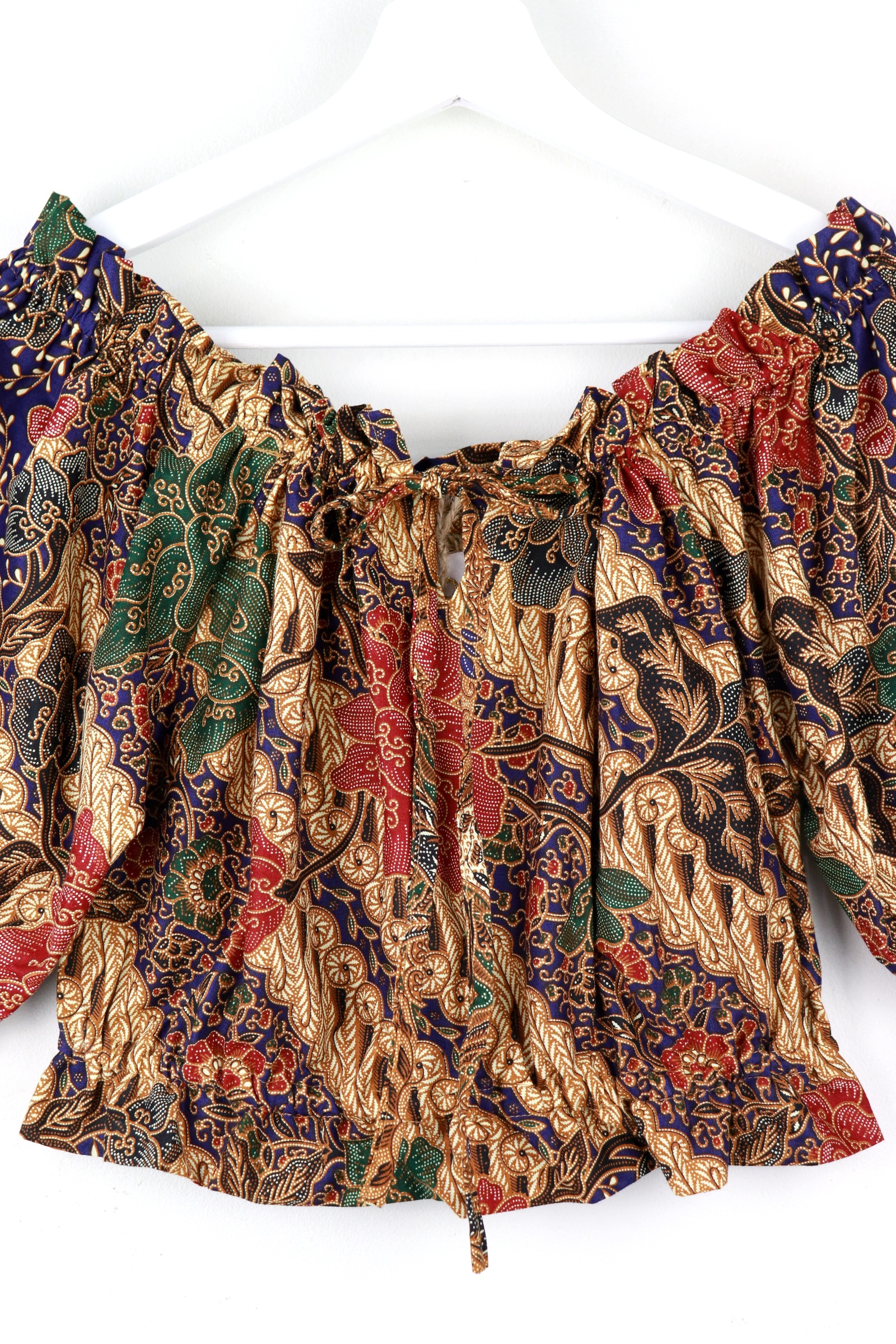 Off-Shoulder Batik Blouse - Atalanta