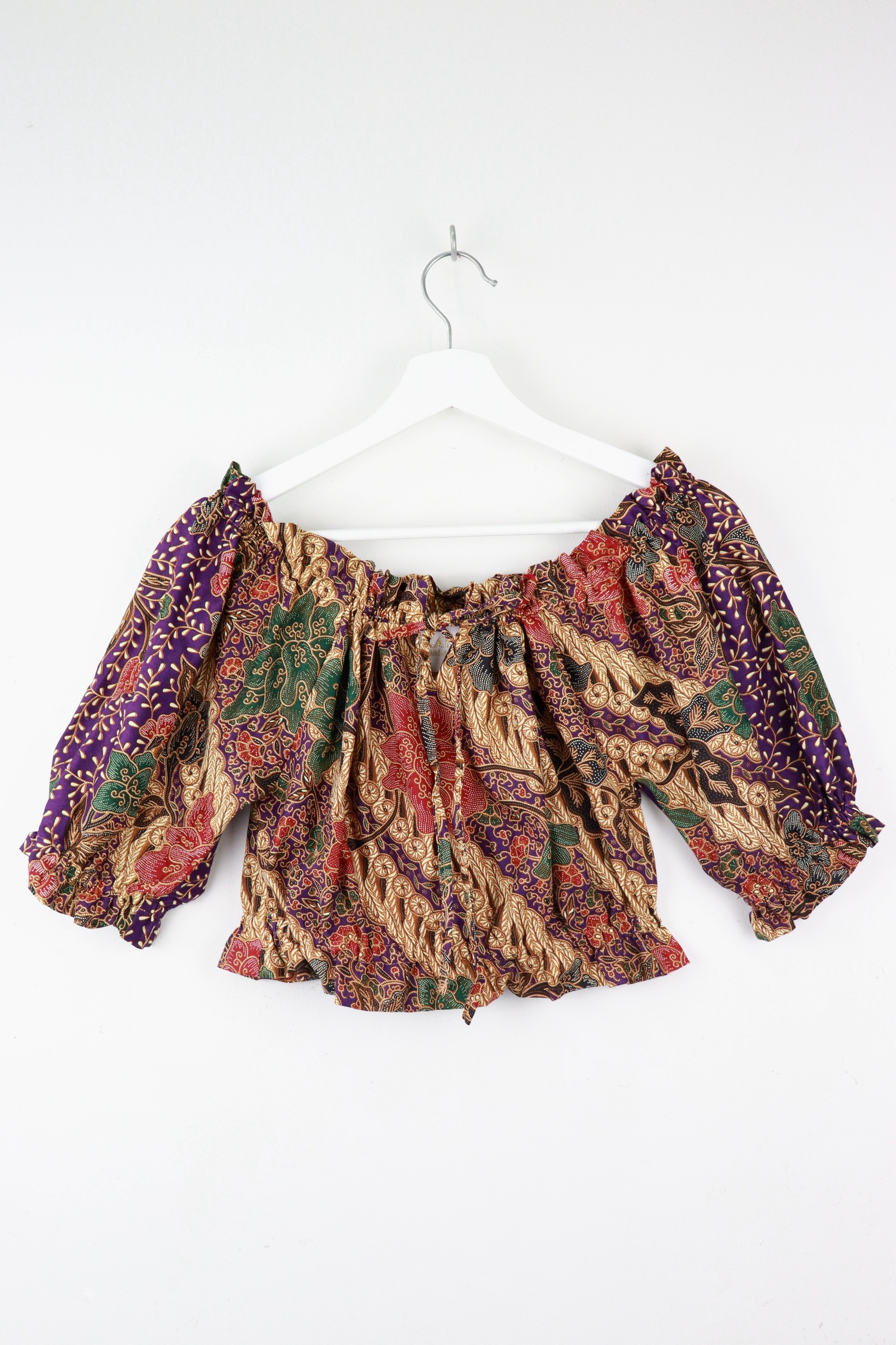 Off-Shoulder Batik Blouse - Ivy