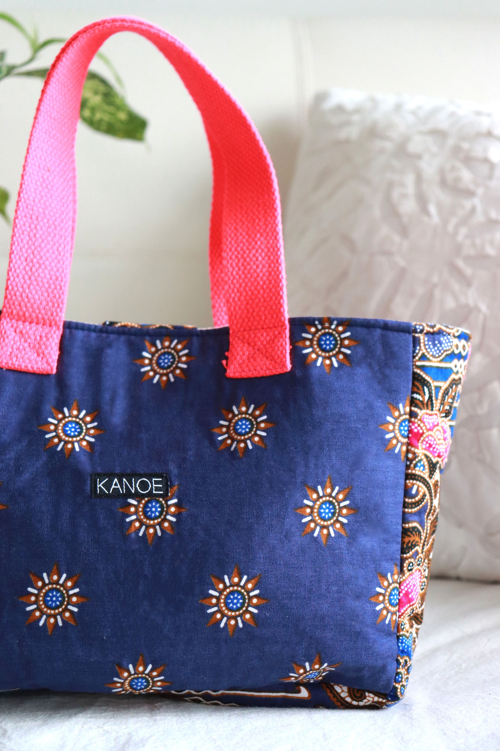 Mini Batik Bag - Midnight Daylily